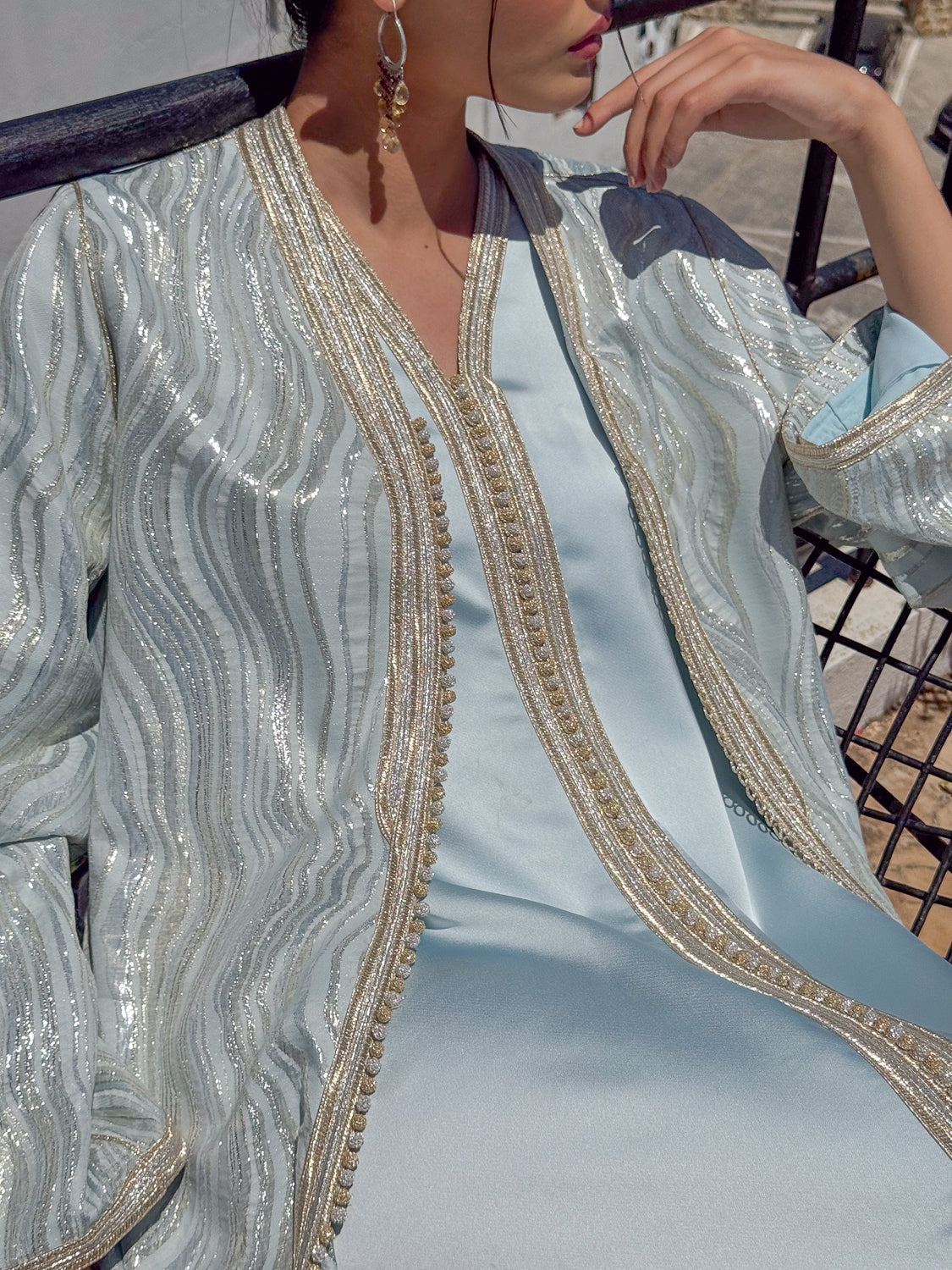 KHALISAH TWO-PIECE SILK KAFTAN