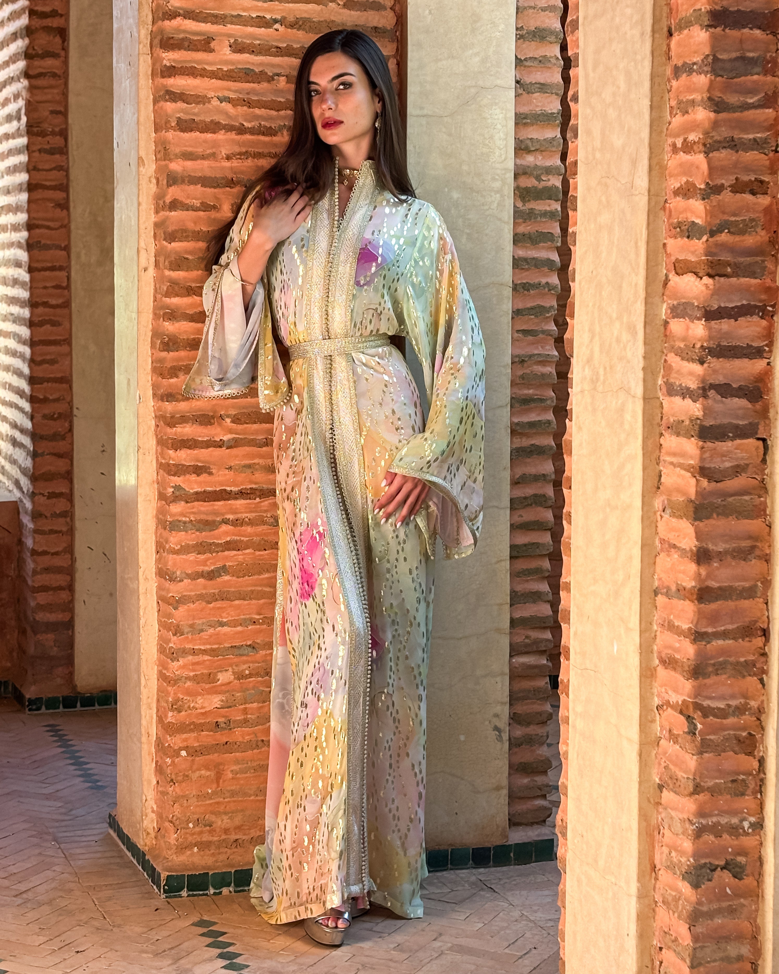 NARNIA PASTEL SILK KAFTAN