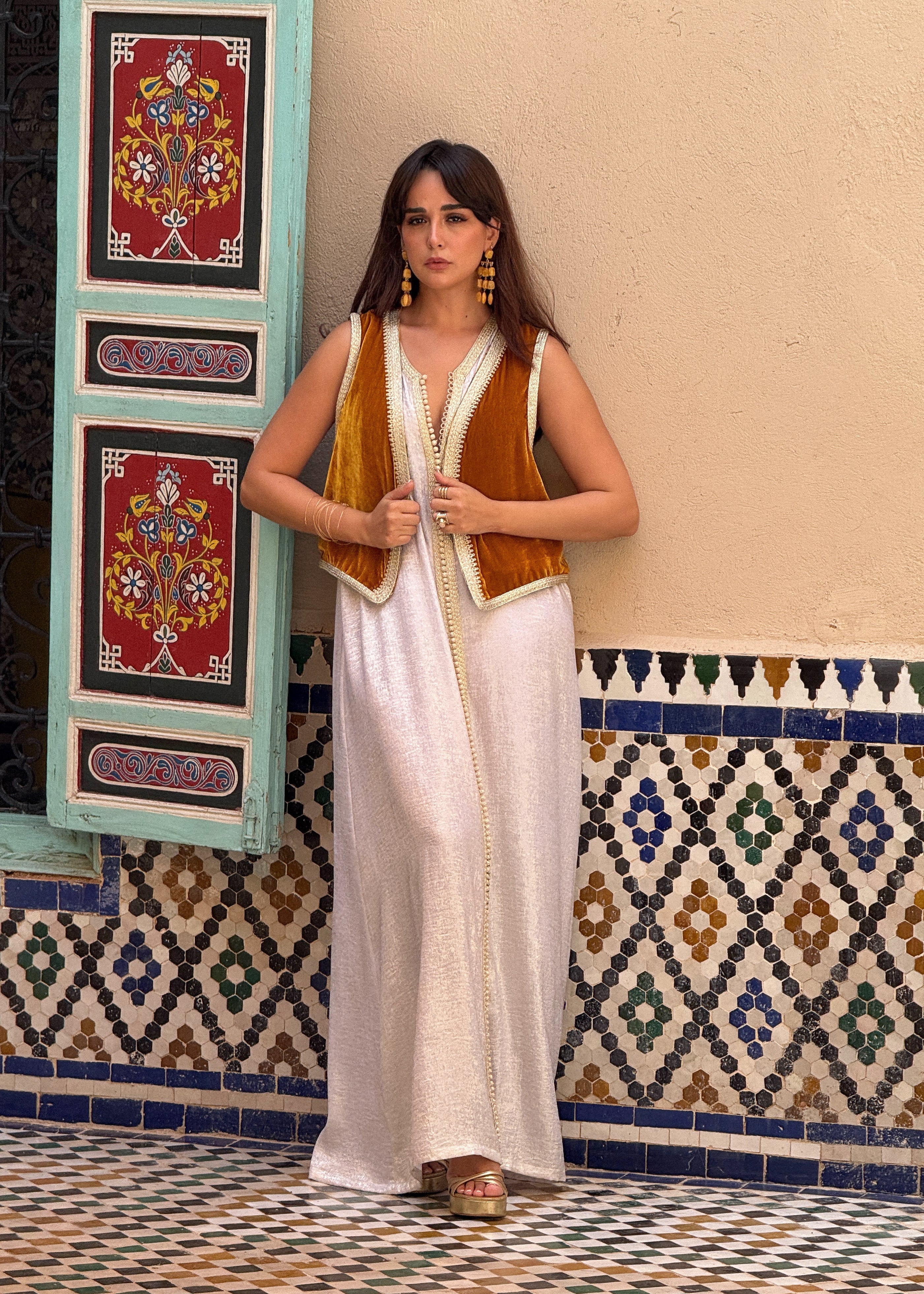 LOUJAIN KAFTAN & VEST SET