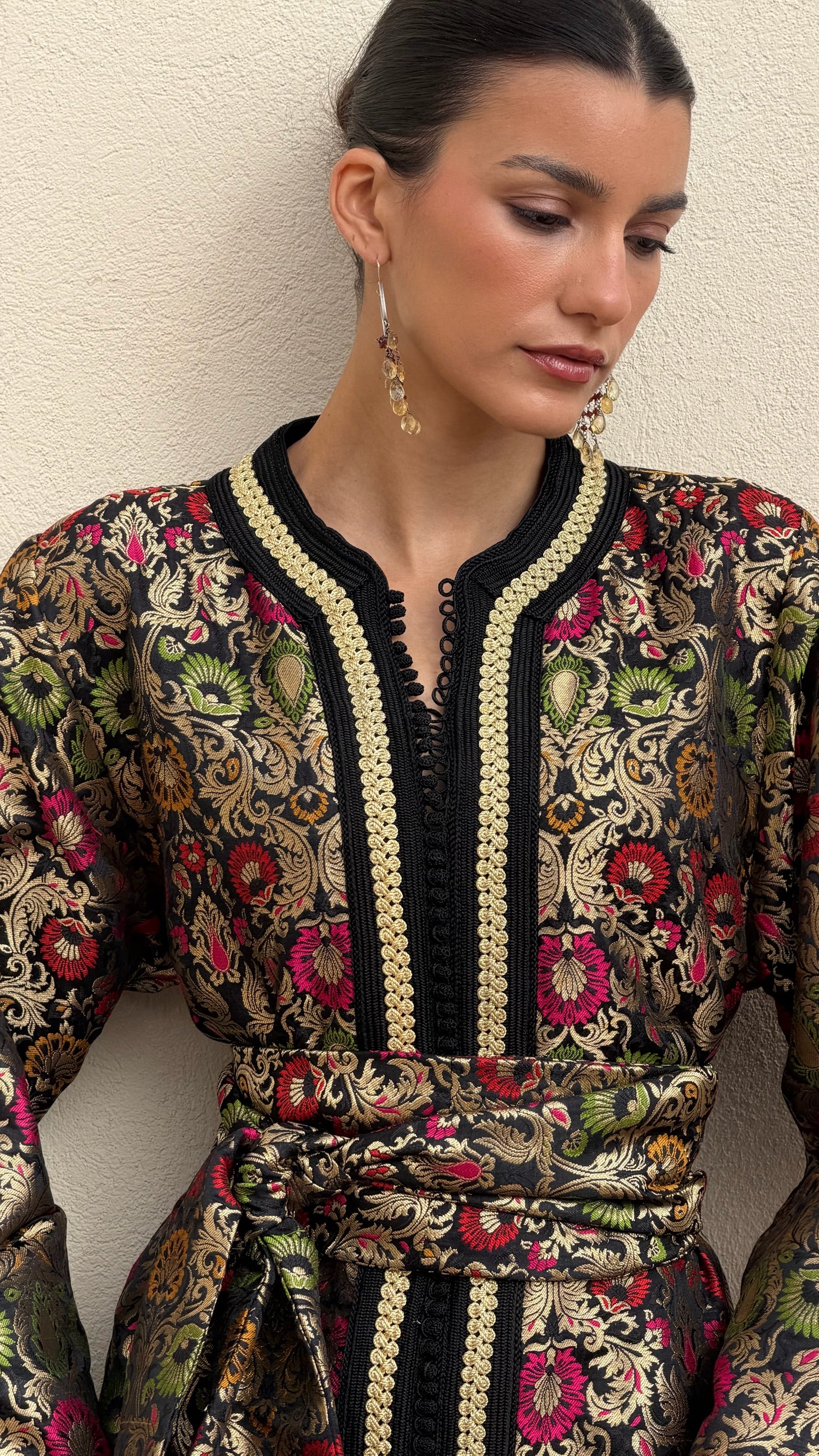 IKRAM SILK BROCADE KAFTAN