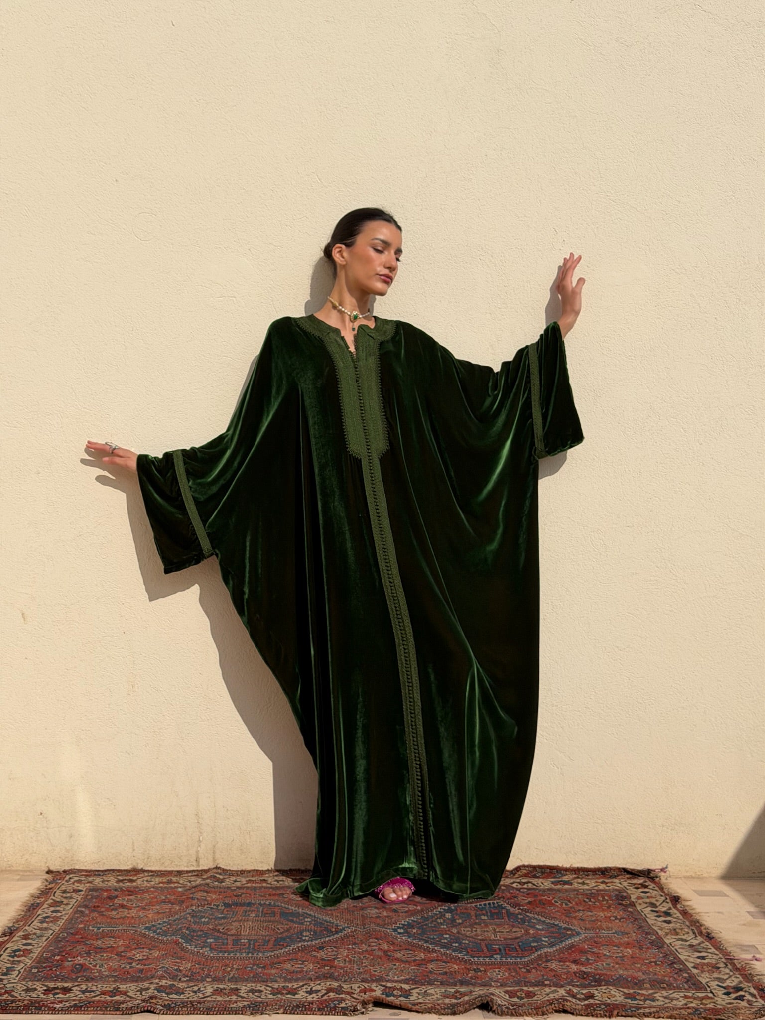 FATINE VELVET KAFTAN