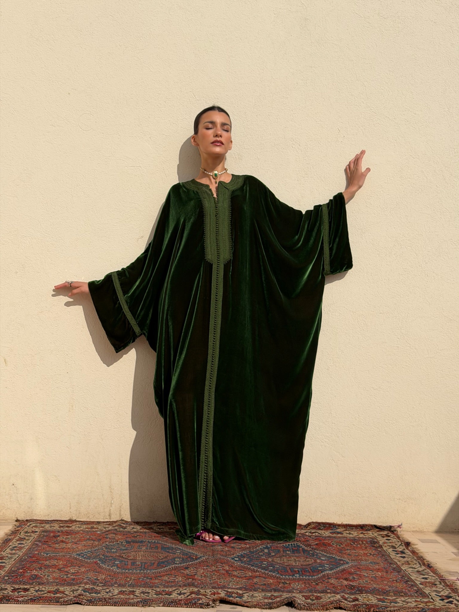 FATINE VELVET KAFTAN