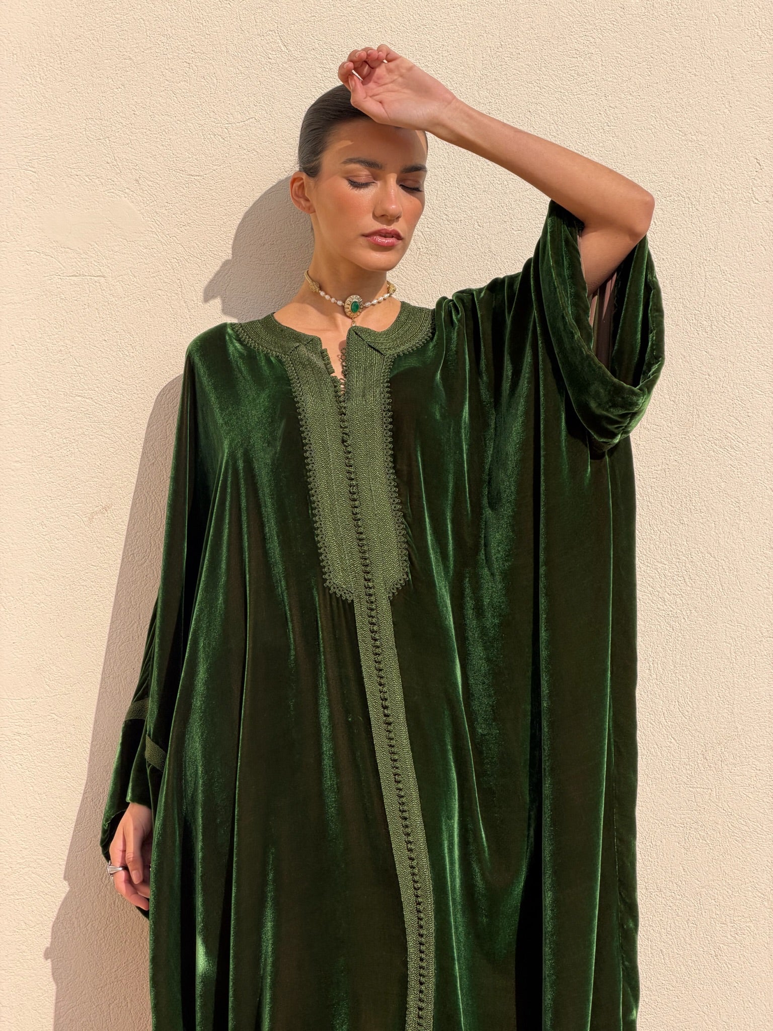 FATINE VELVET KAFTAN