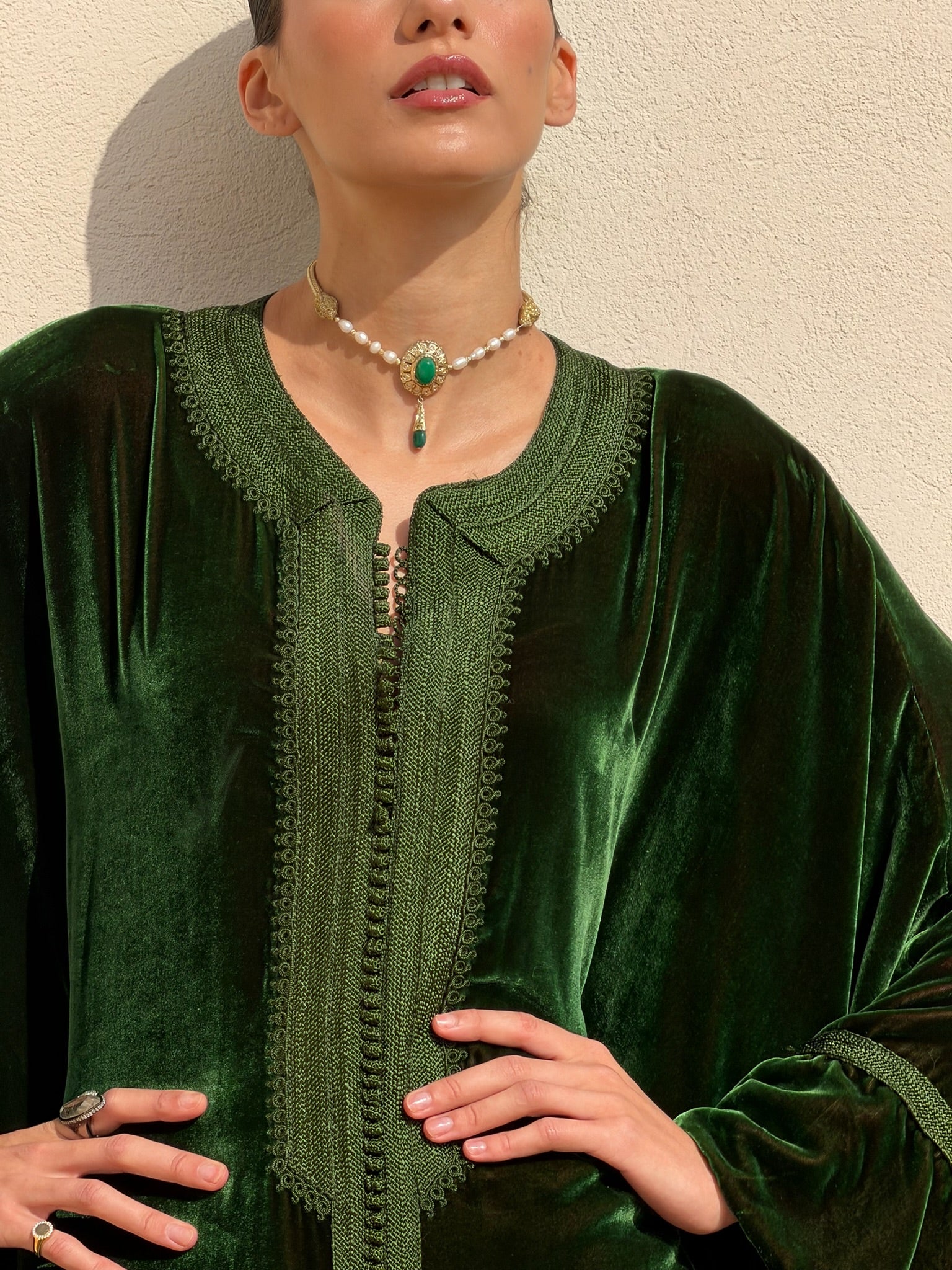 FATINE VELVET KAFTAN