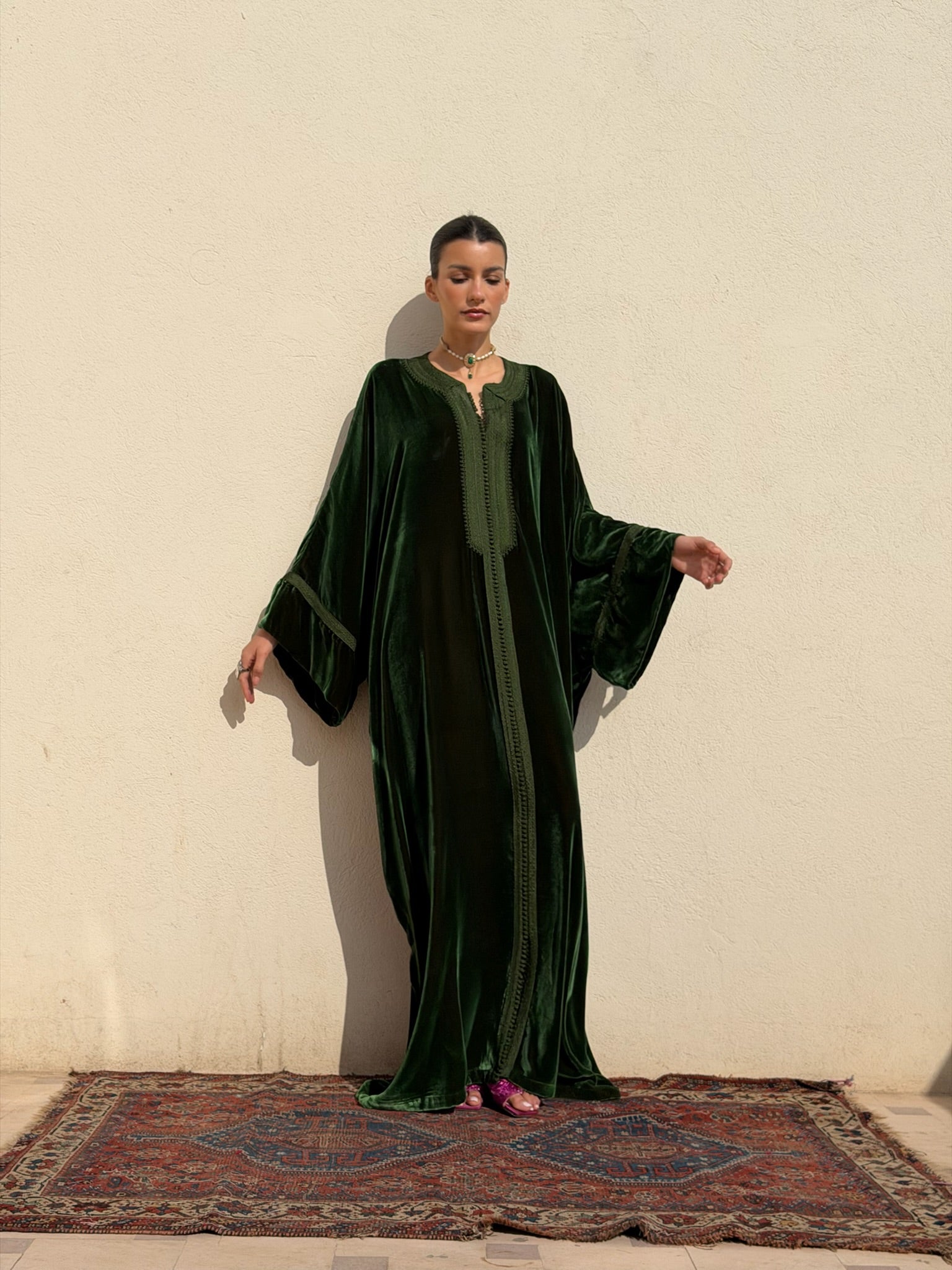 FATINE VELVET KAFTAN