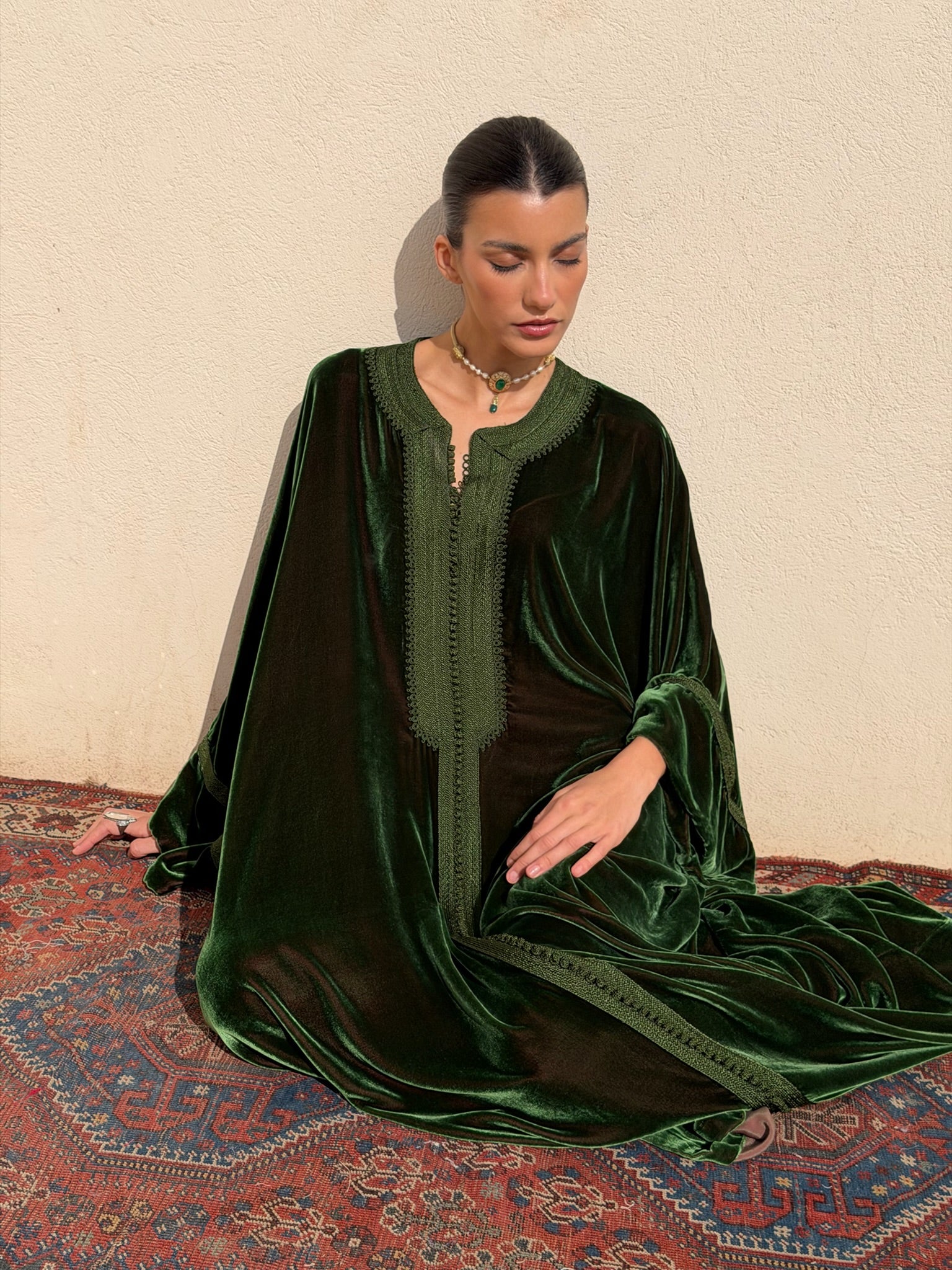 FATINE VELVET KAFTAN