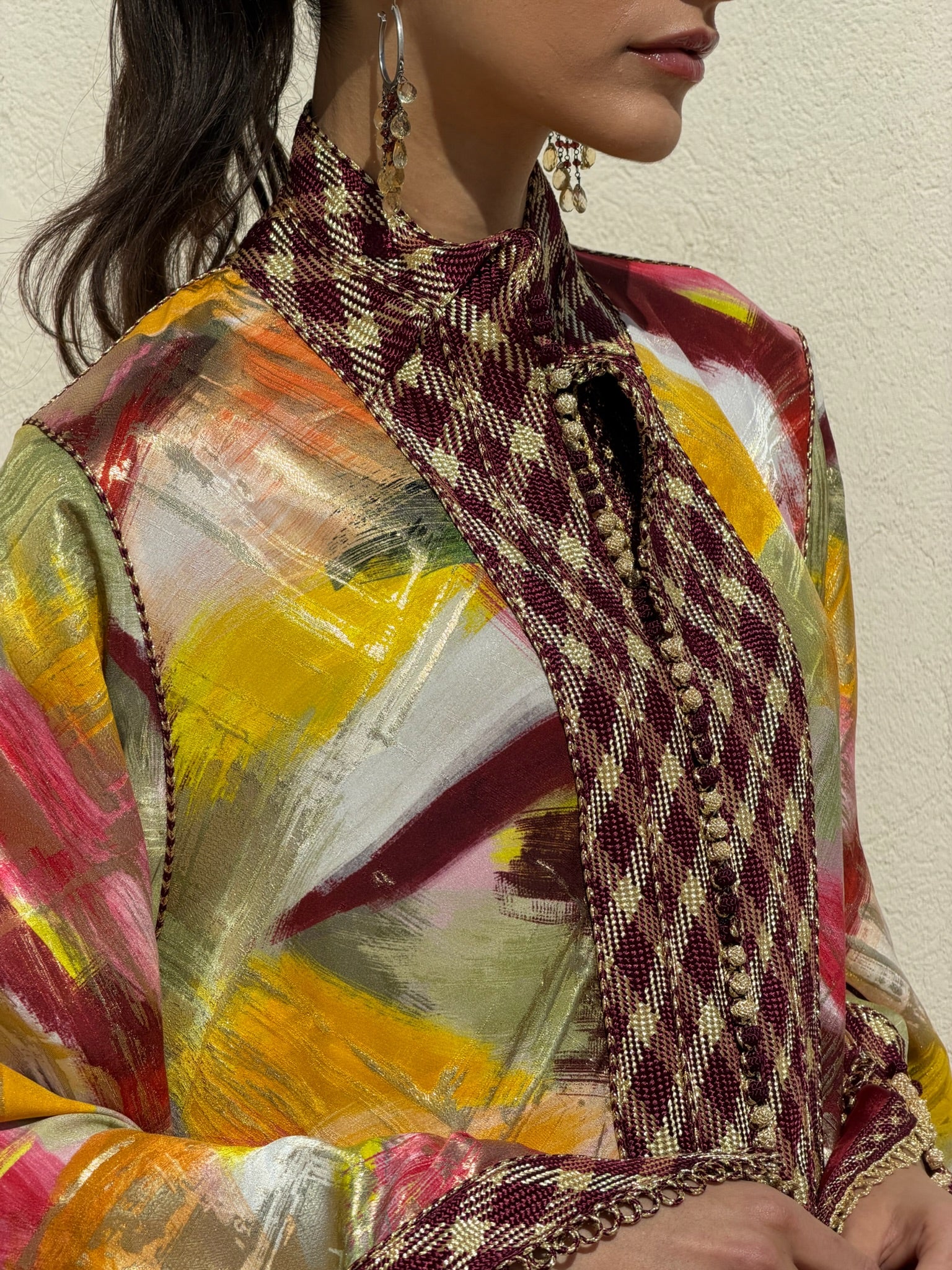 RITAJ TWO-PIECE SILK KAFTAN