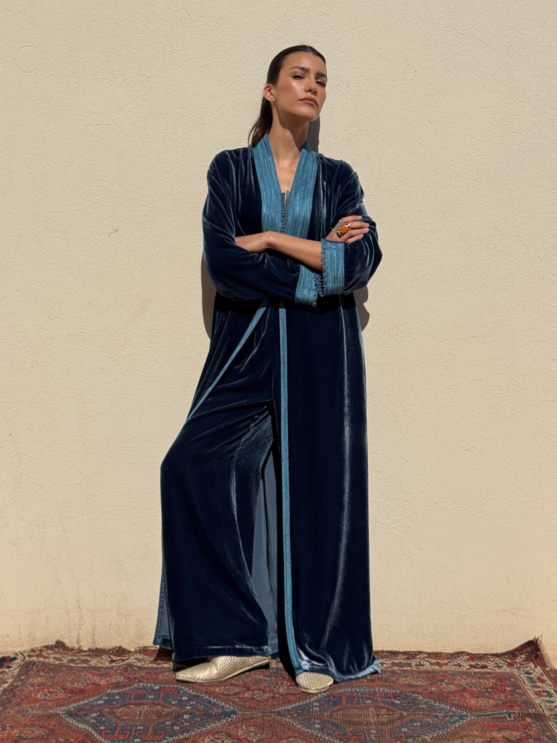 ABIR TWO-PIECE VELVET SET