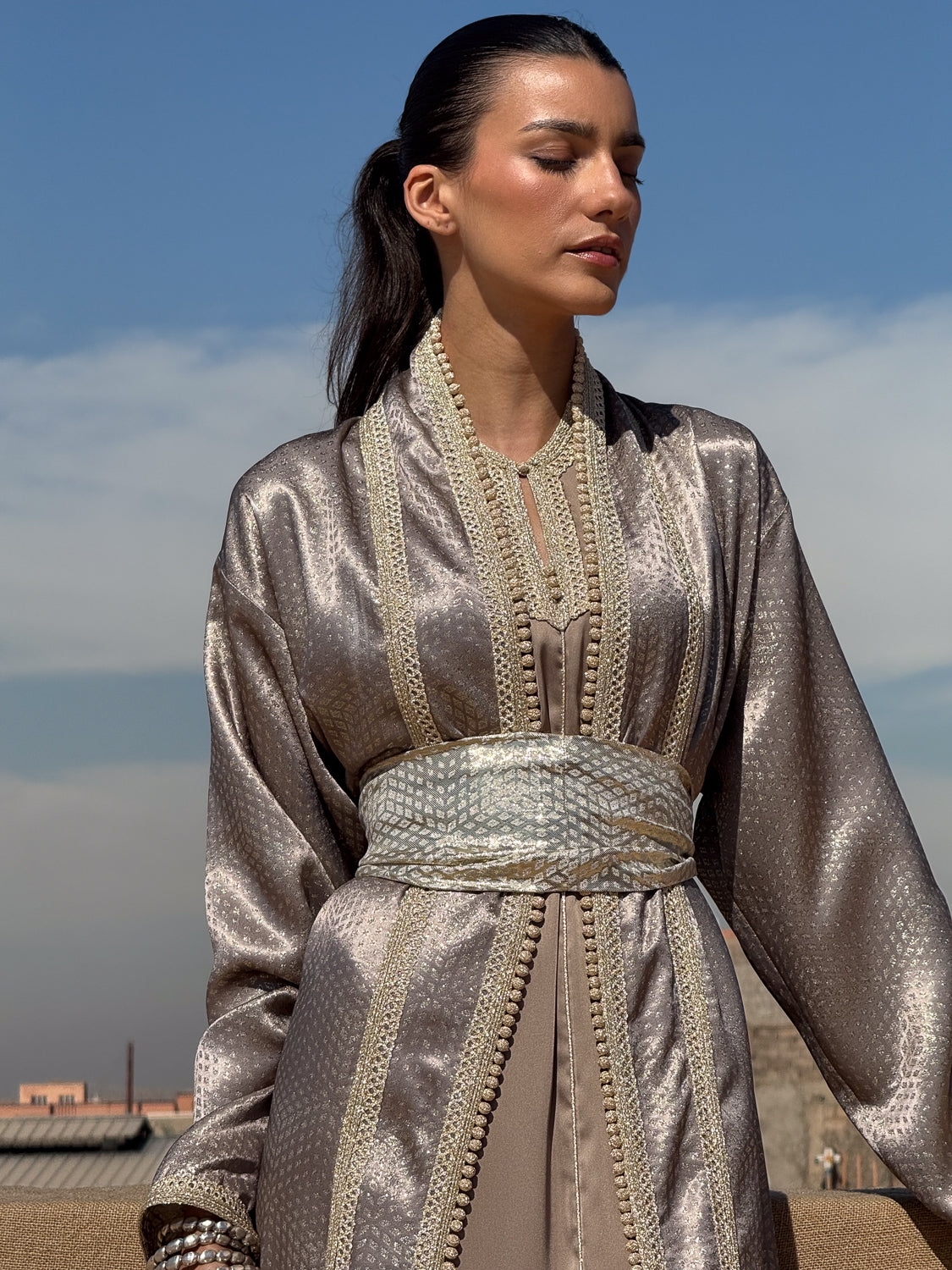 NOAF TWO-PIECE KAFTAN AND KIMONO