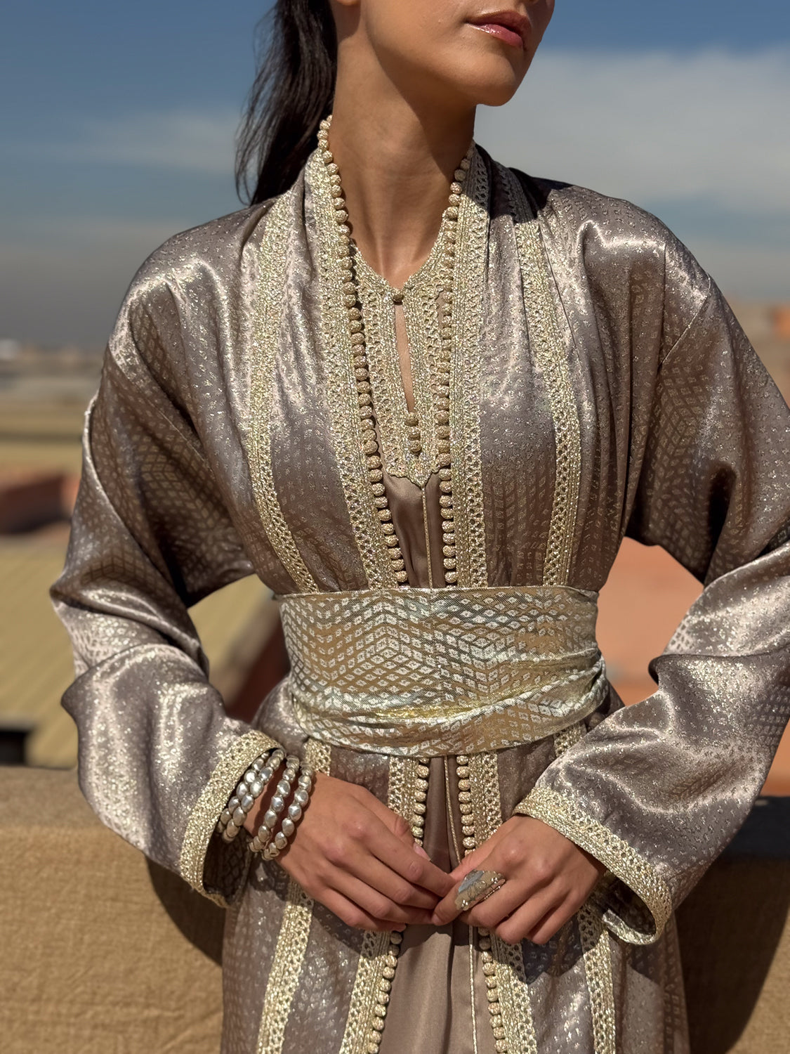 NOAF TWO-PIECE KAFTAN AND KIMONO