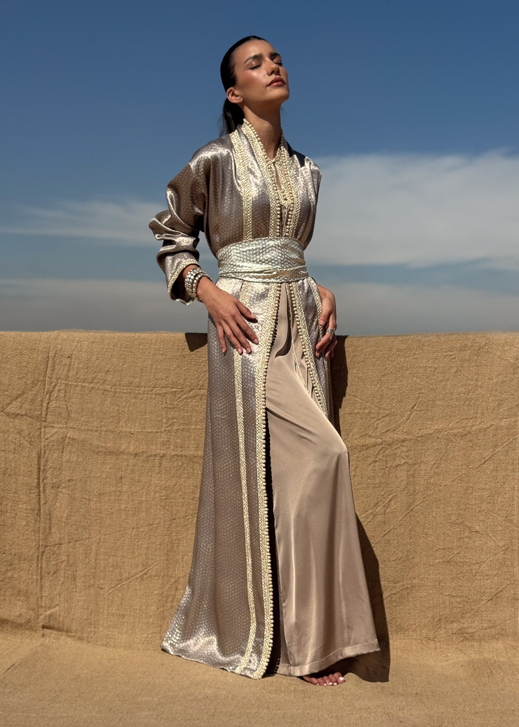 NOAF TWO-PIECE KAFTAN AND KIMONO