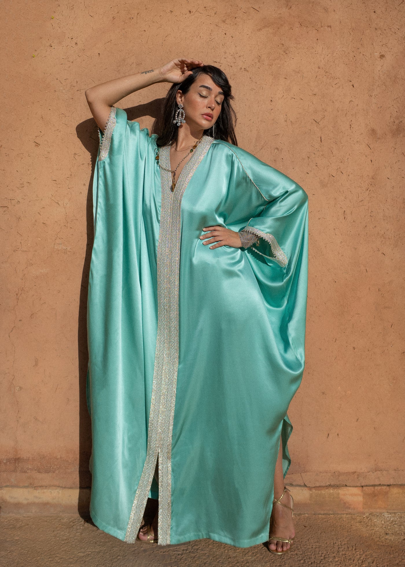AJMAL SILK KAFTAN