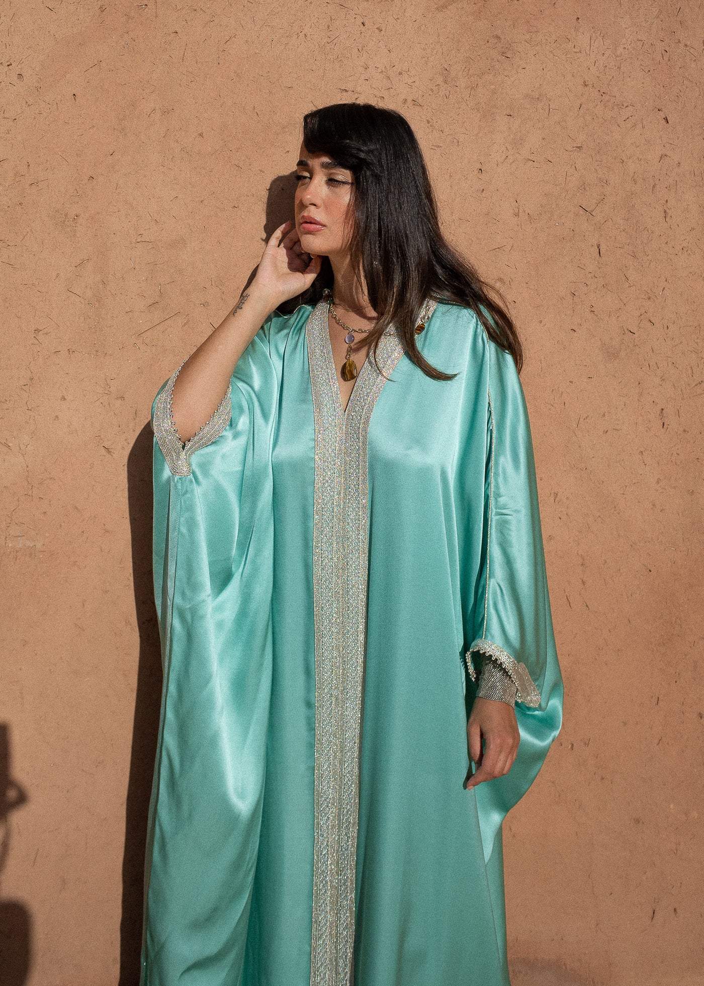 AJMAL SILK KAFTAN
