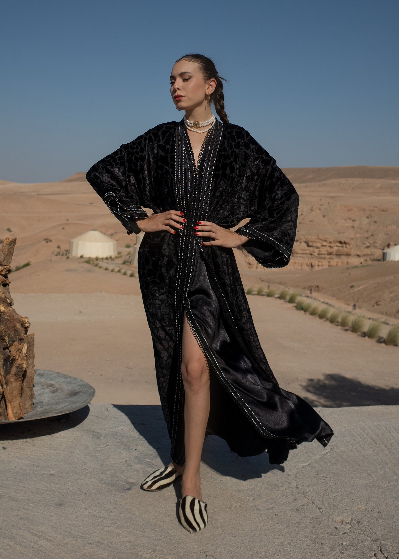 RANA SILK 2 PIECES KAFTAN