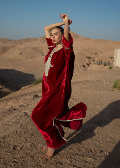 DANIA VELVET KAFTAN