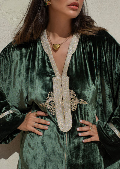 DANIA VELVET KAFTAN