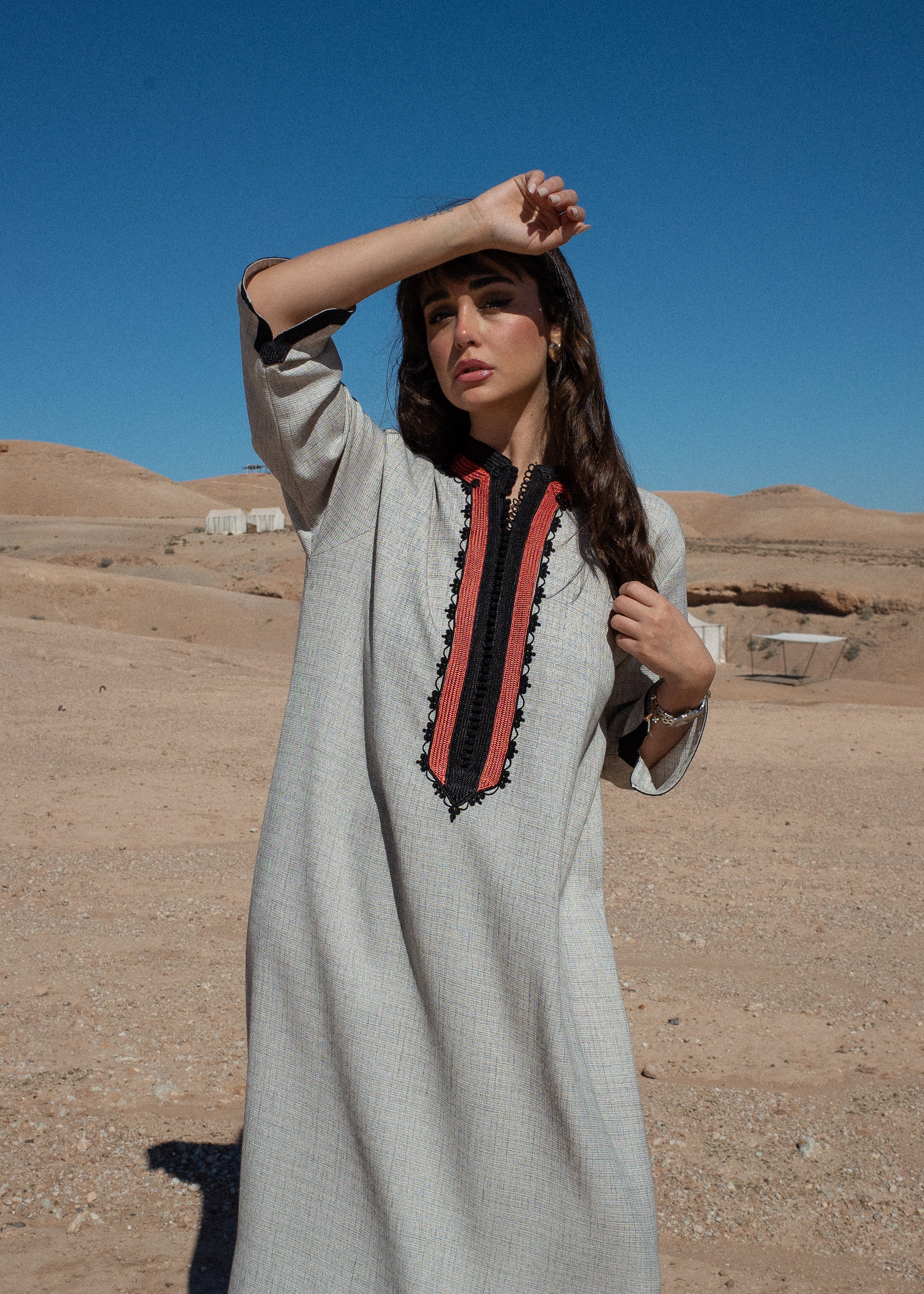 HAIFA LINEN KAFTAN