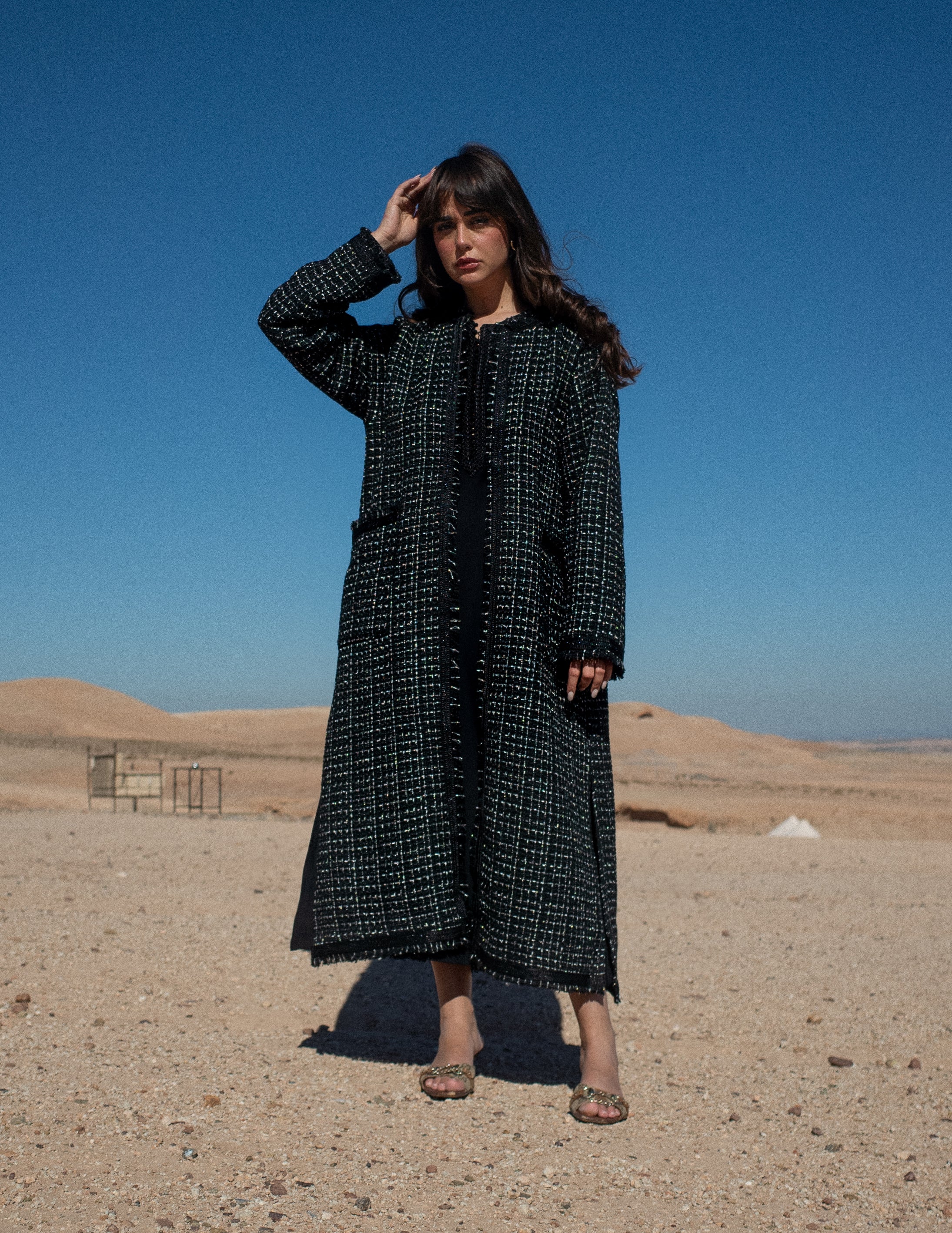 MEYA TWEED KAFTAN