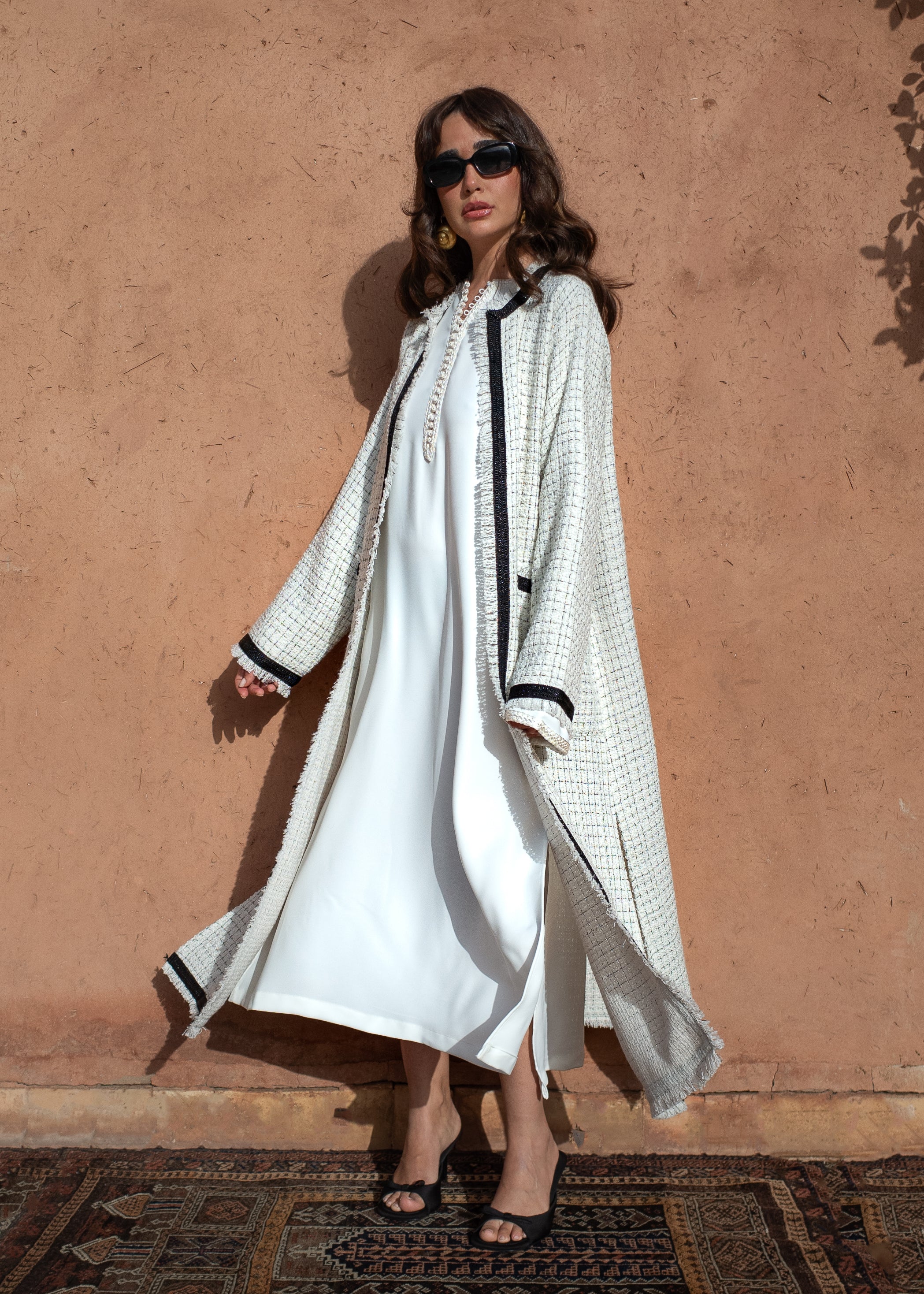 MEYA TWEED KAFTAN