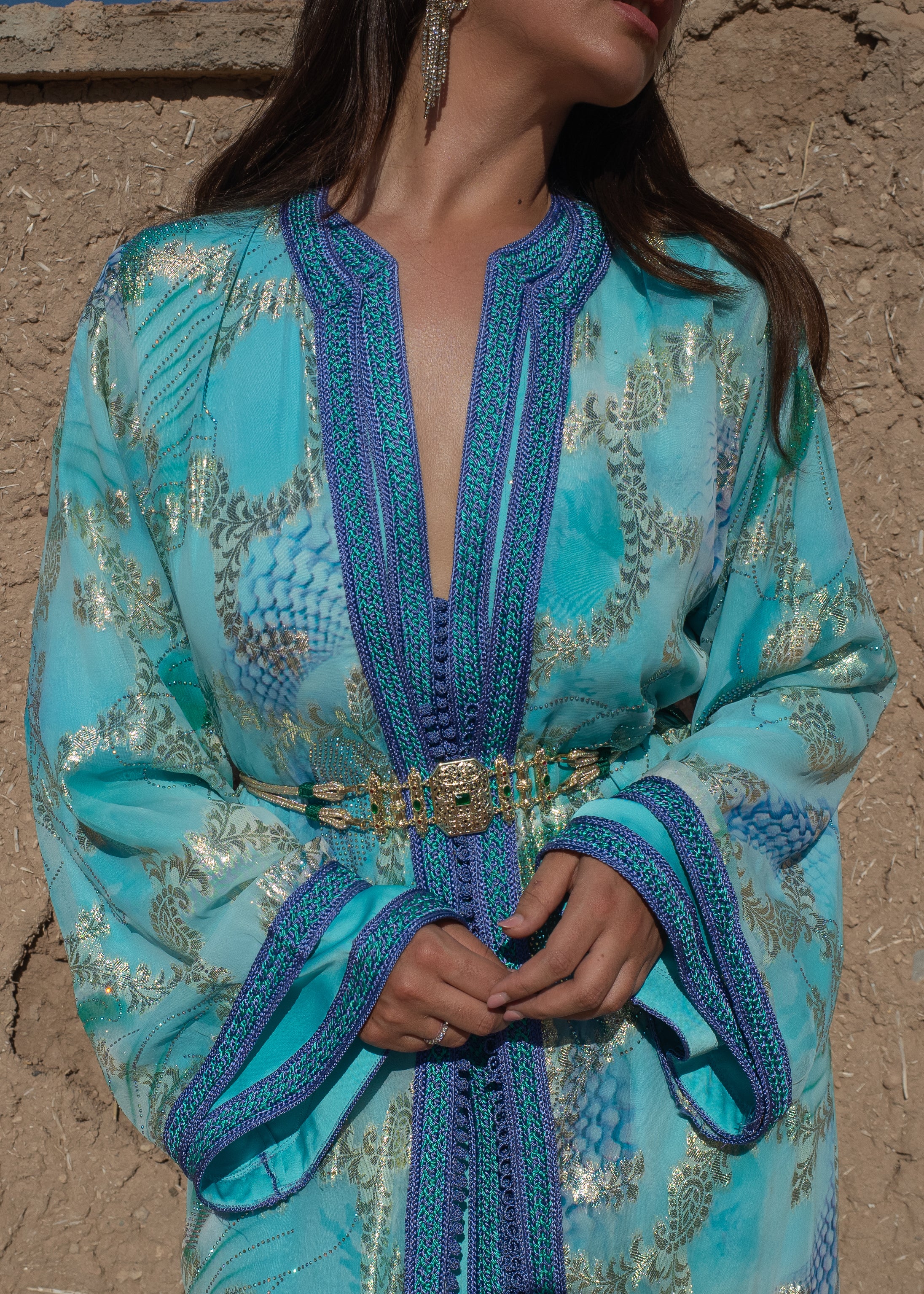 WASSILA SILK 2 PIECES KAFTAN