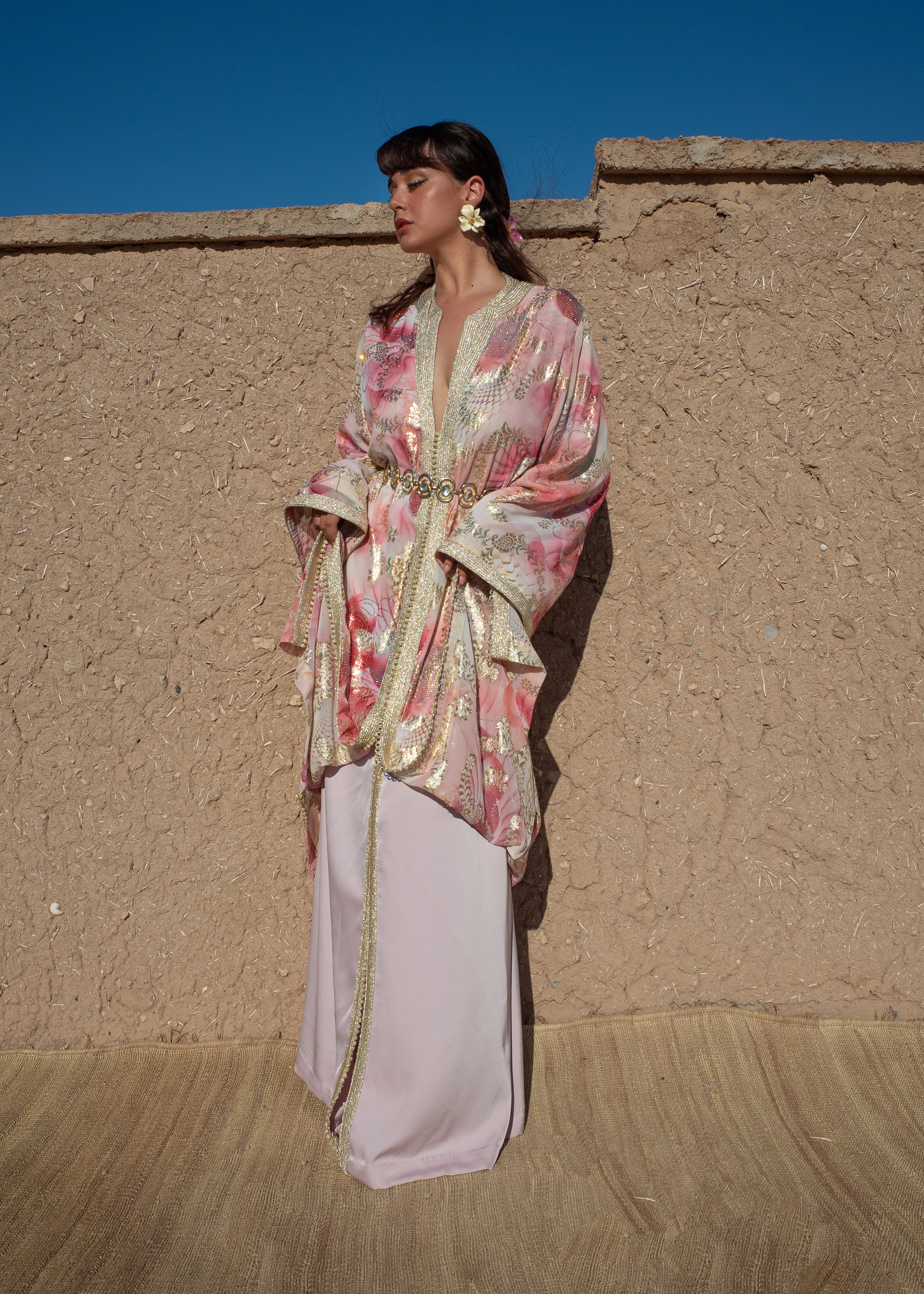 ANIKA SILK KAFTAN 2 PIECES