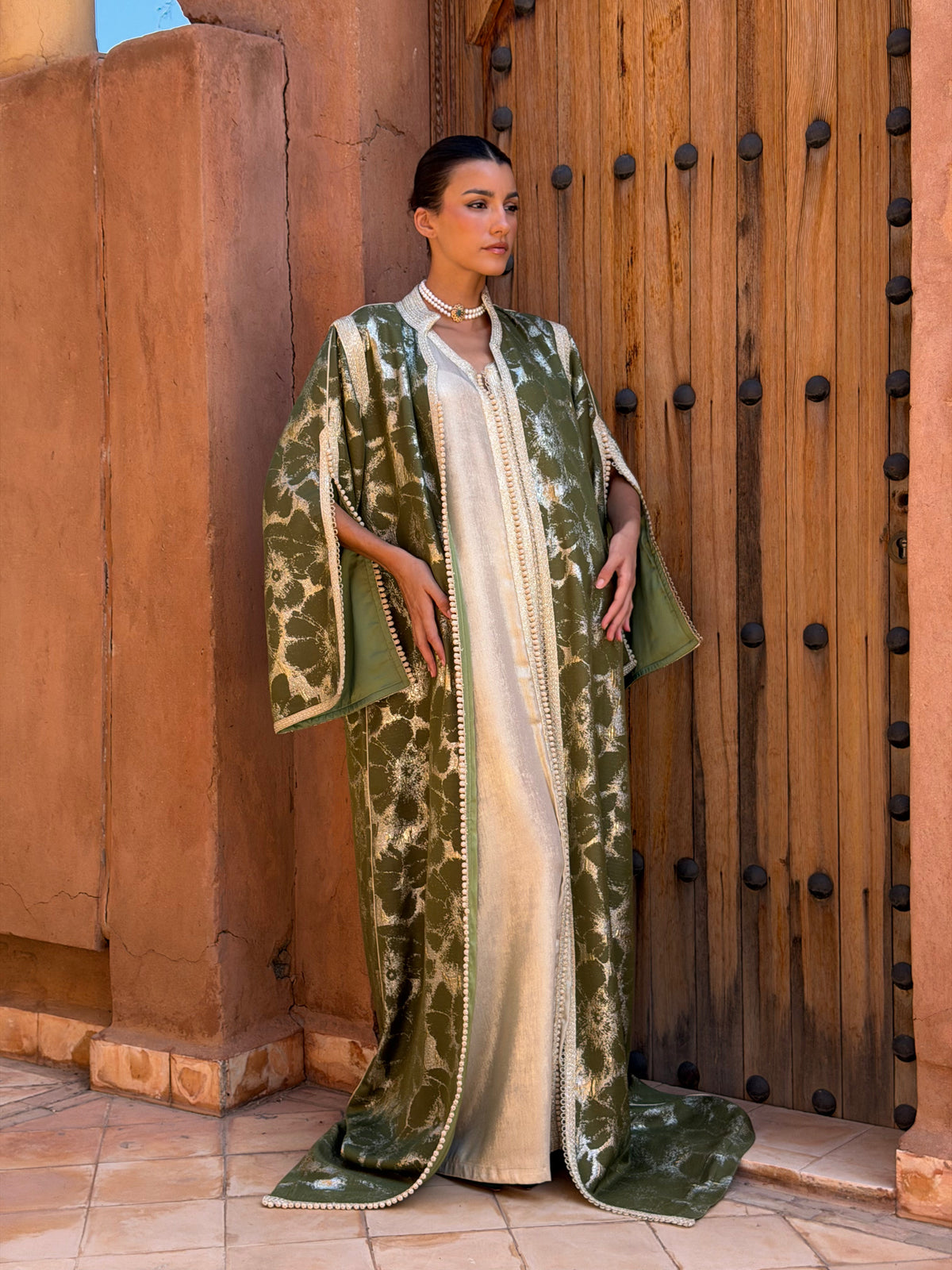 Achouak Two-Piece Kaftan by Moroccan Touch