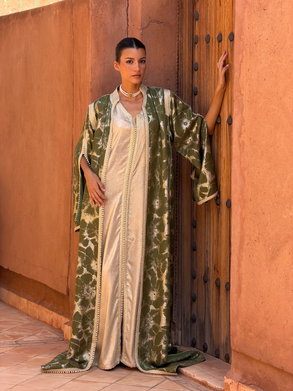 Achouak Two-Piece Kaftan by Moroccan Touch