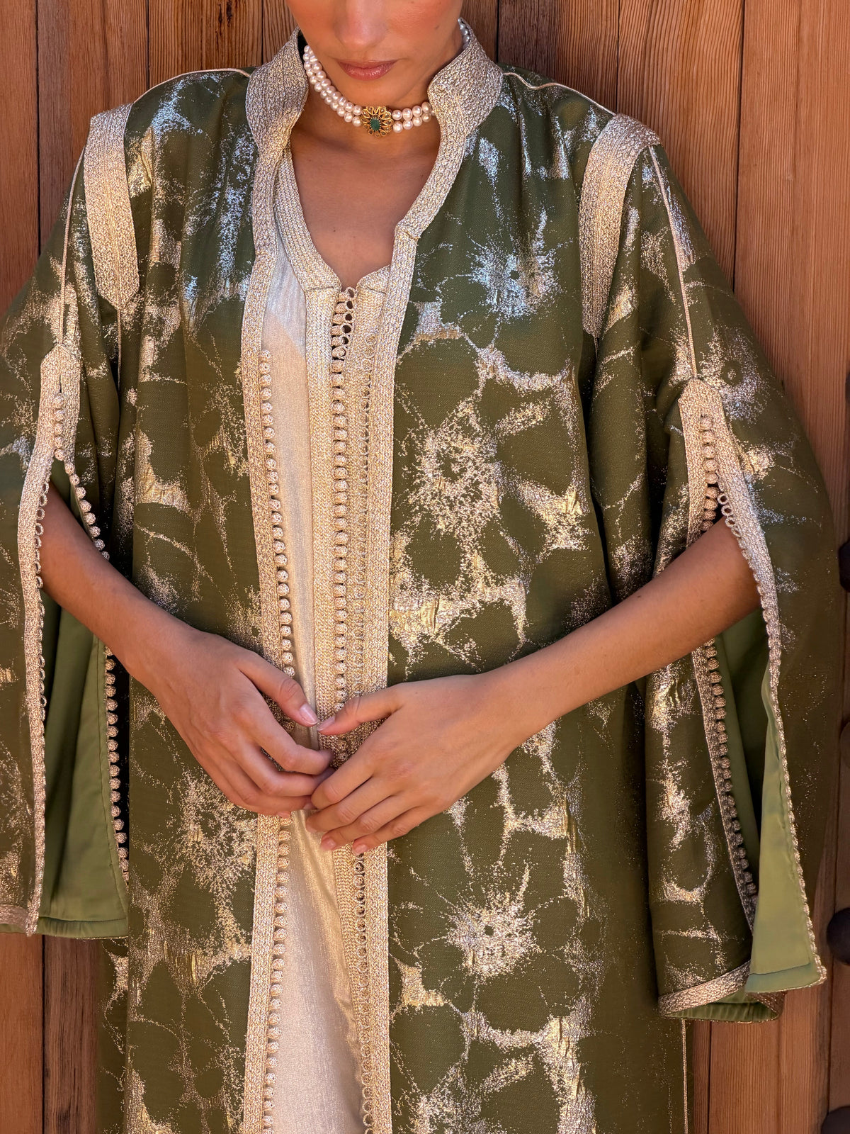 Achouak Two-Piece Kaftan by Moroccan Touch