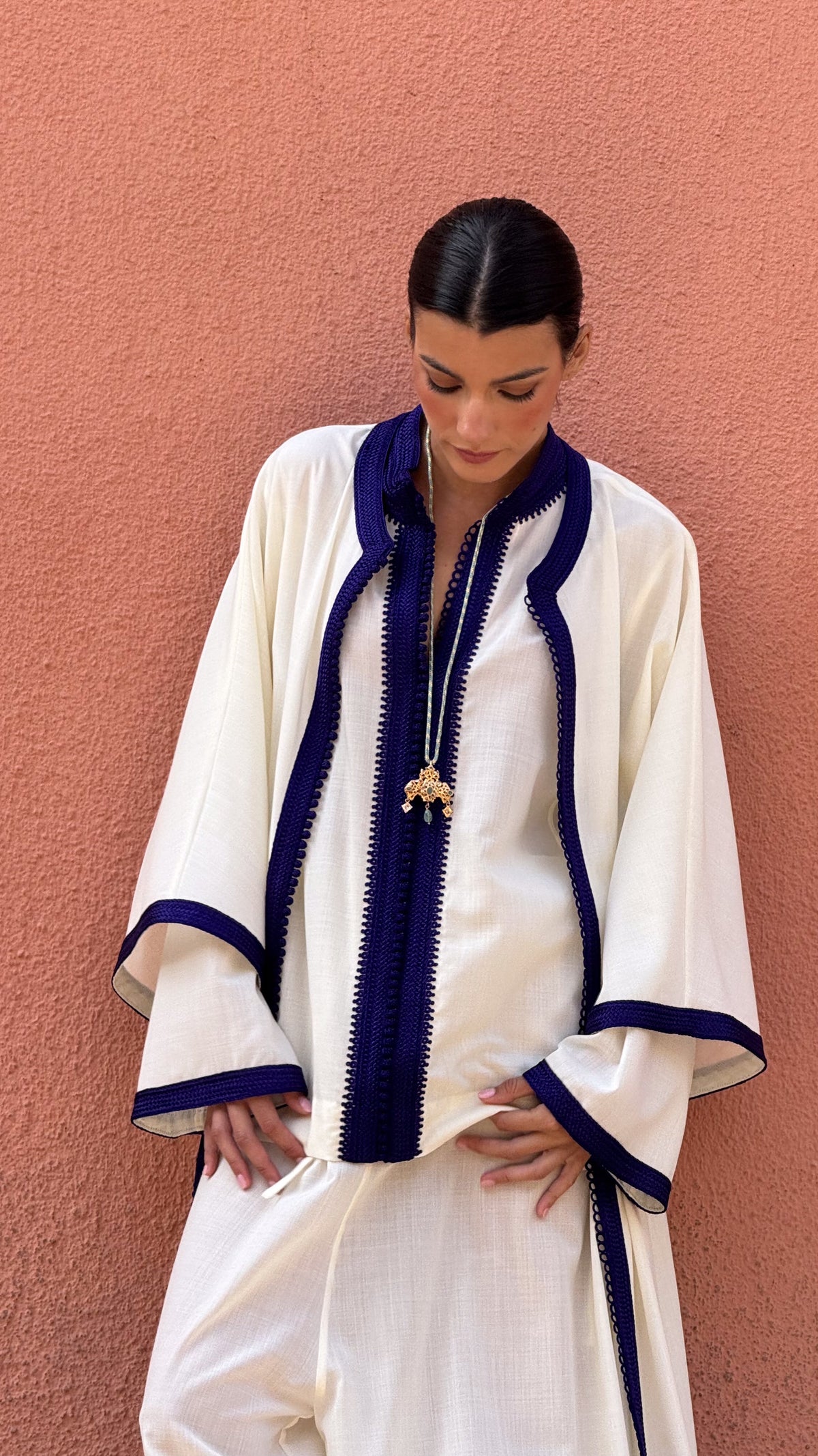 Athar Wool Matching Set – White – view 5