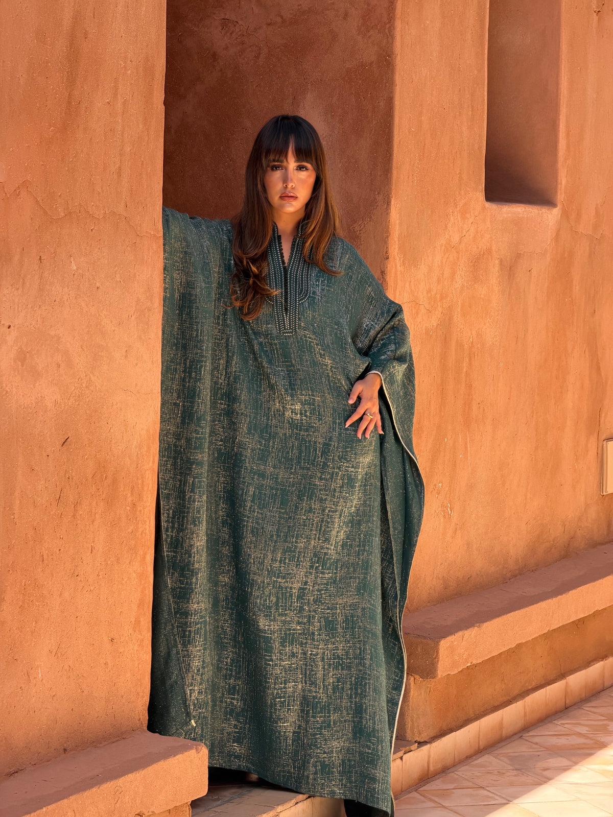 Aziza Viscose Kaftan by Moroccan Touch