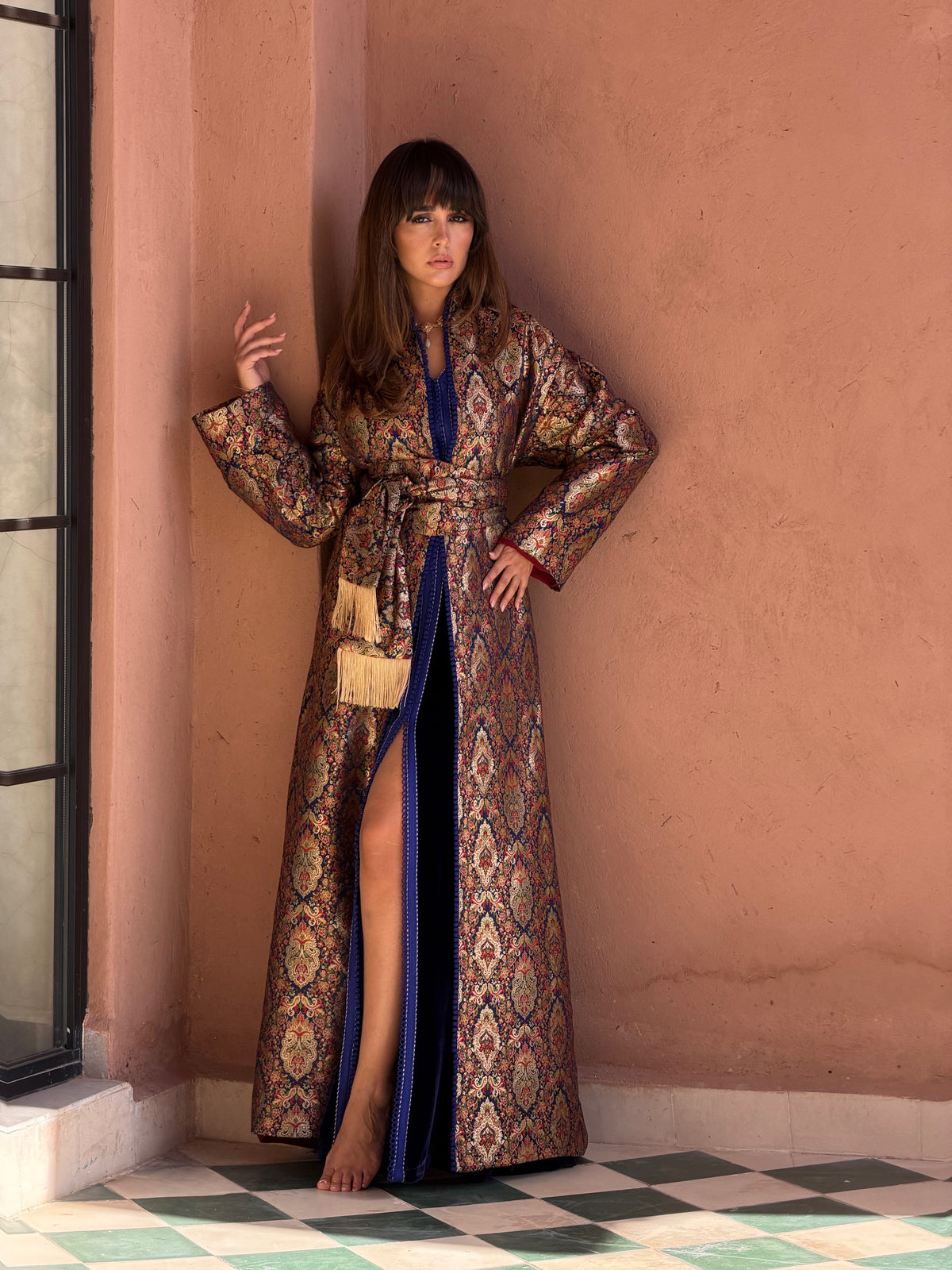 Hiba Two-Piece Kaftan & Kimono by Moroccan Touch