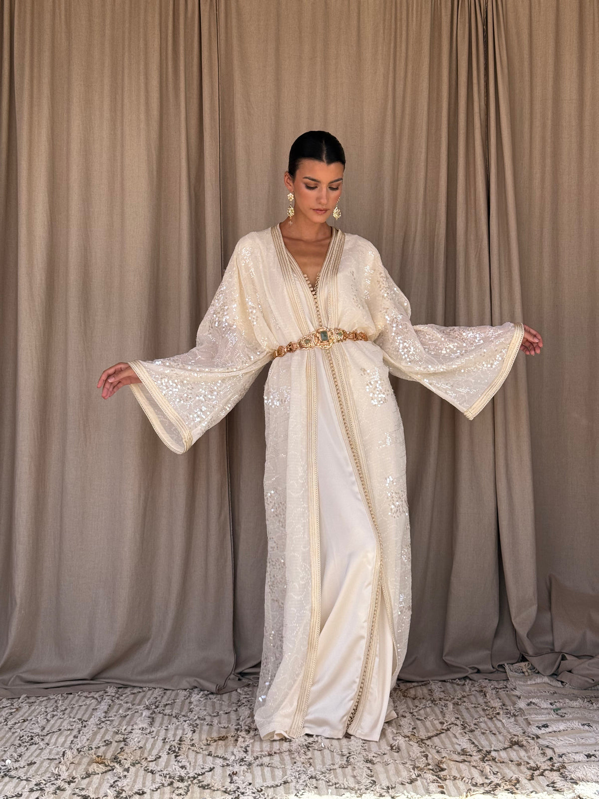 Hind Two-Piece Kaftan by Moroccan Touch
