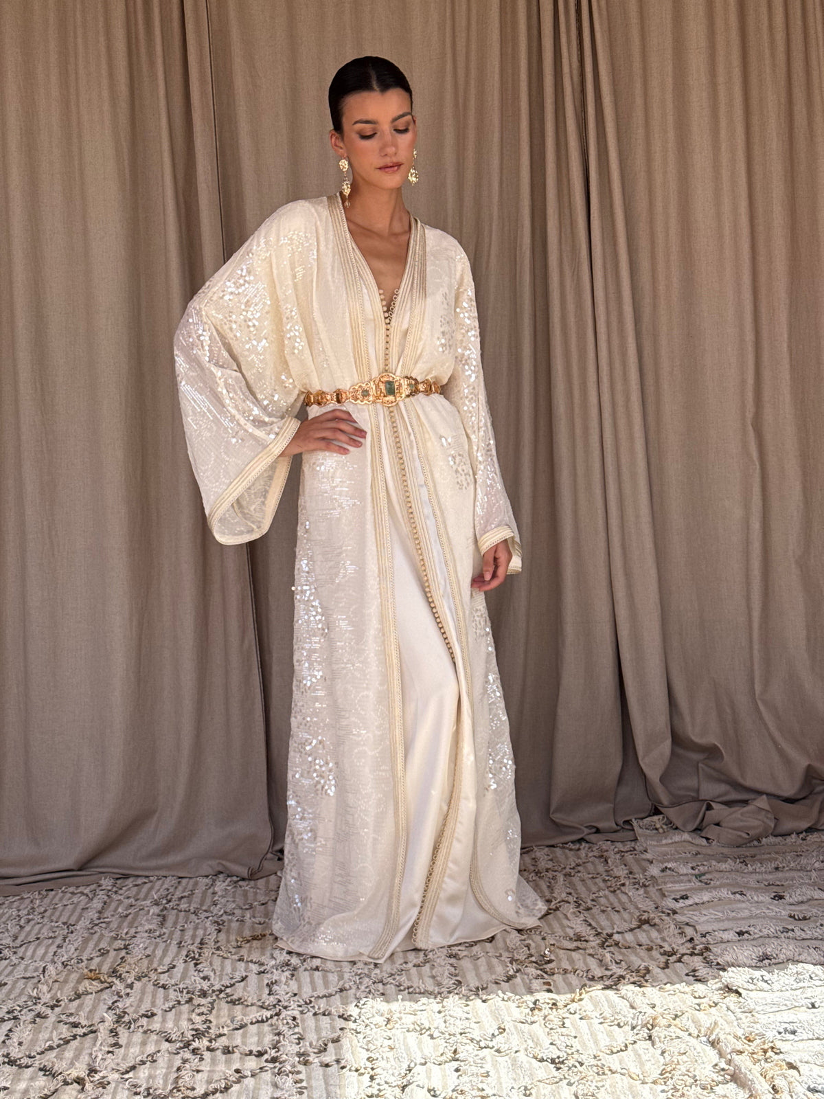 Hind Two-Piece Kaftan by Moroccan Touch