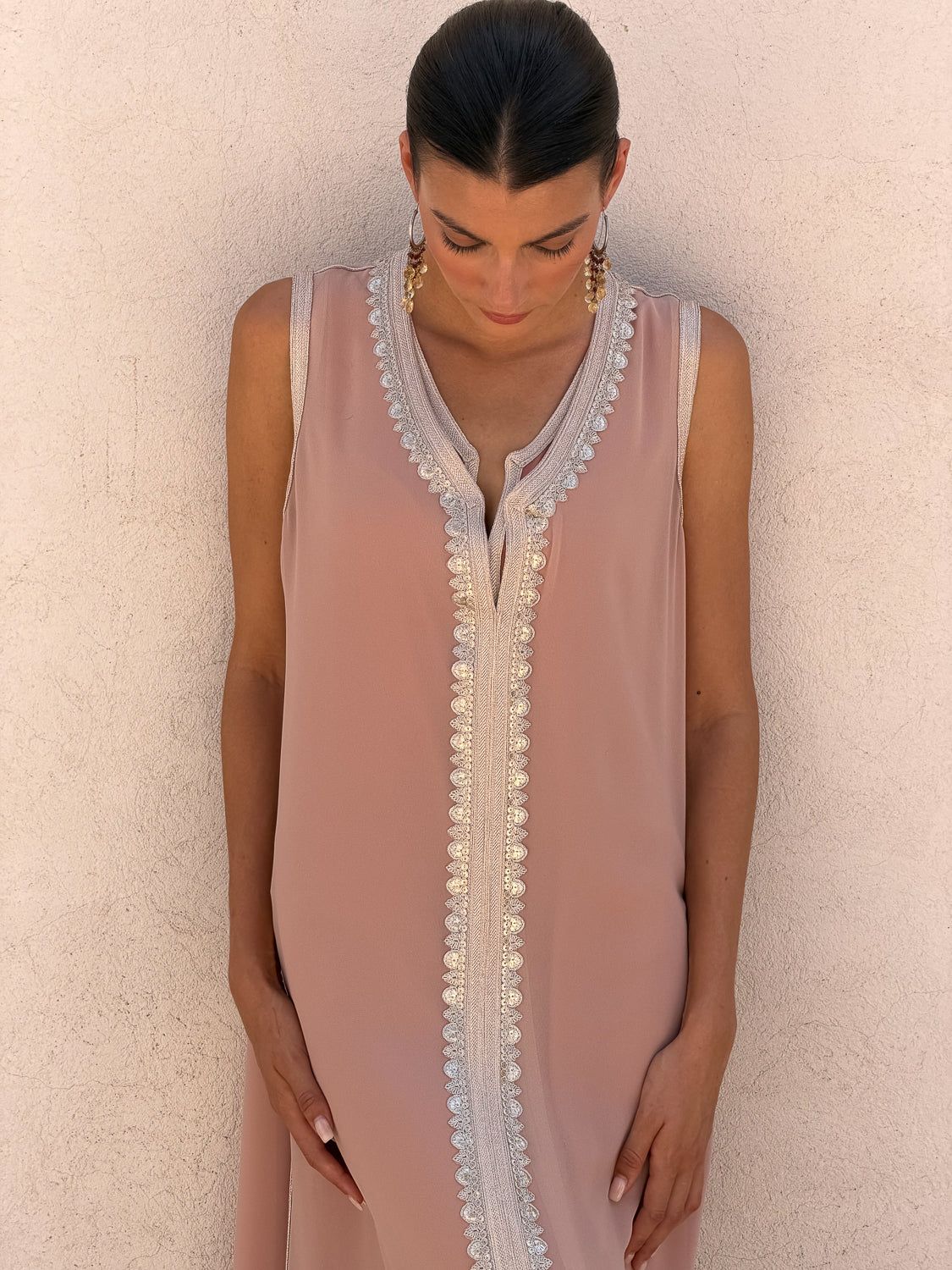 AMBER TWO-PIECE KAFTAN