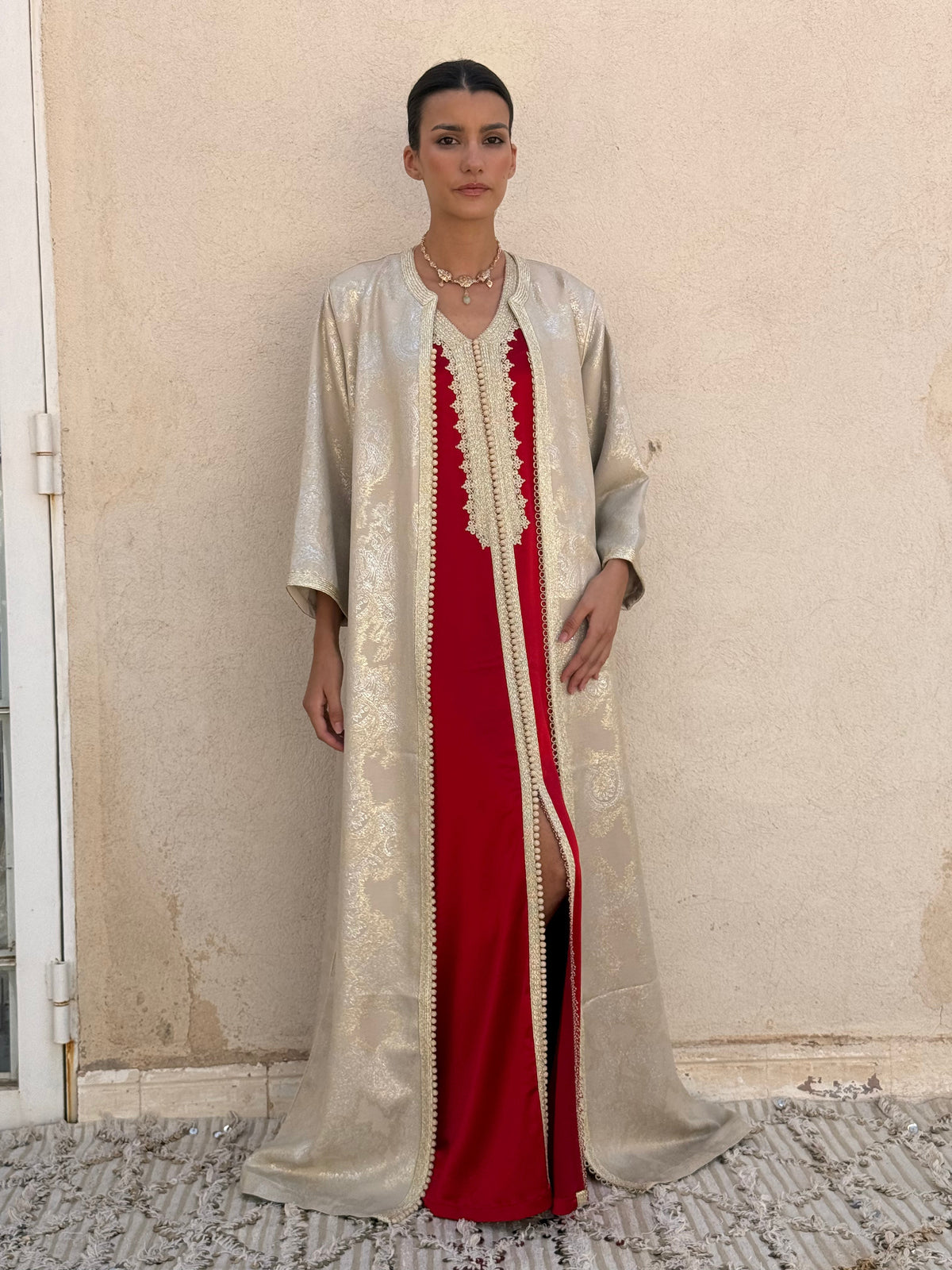 Misk Two-Piece Kaftan by Moroccan Touch