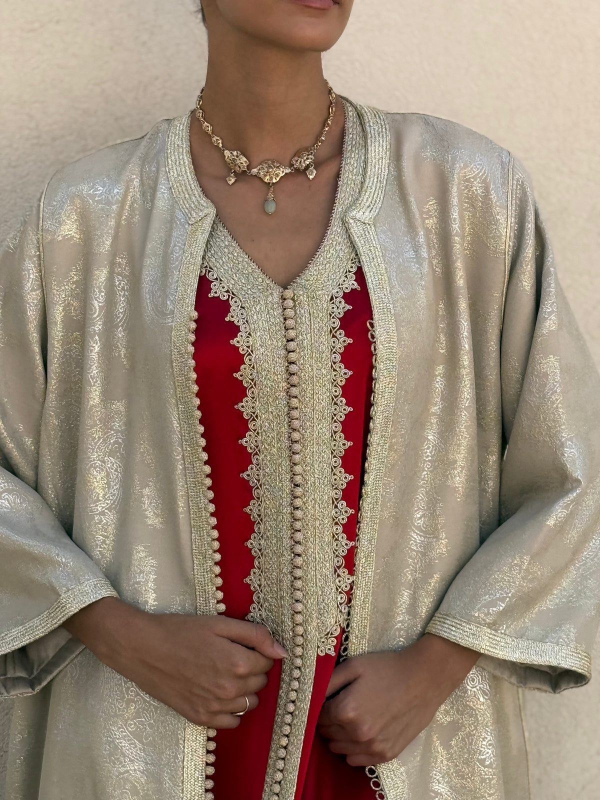 Misk Two-Piece Kaftan by Moroccan Touch