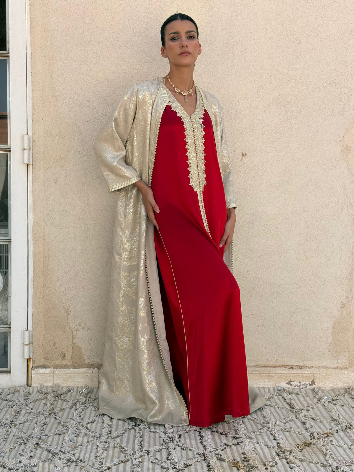 Misk Two-Piece Kaftan by Moroccan Touch
