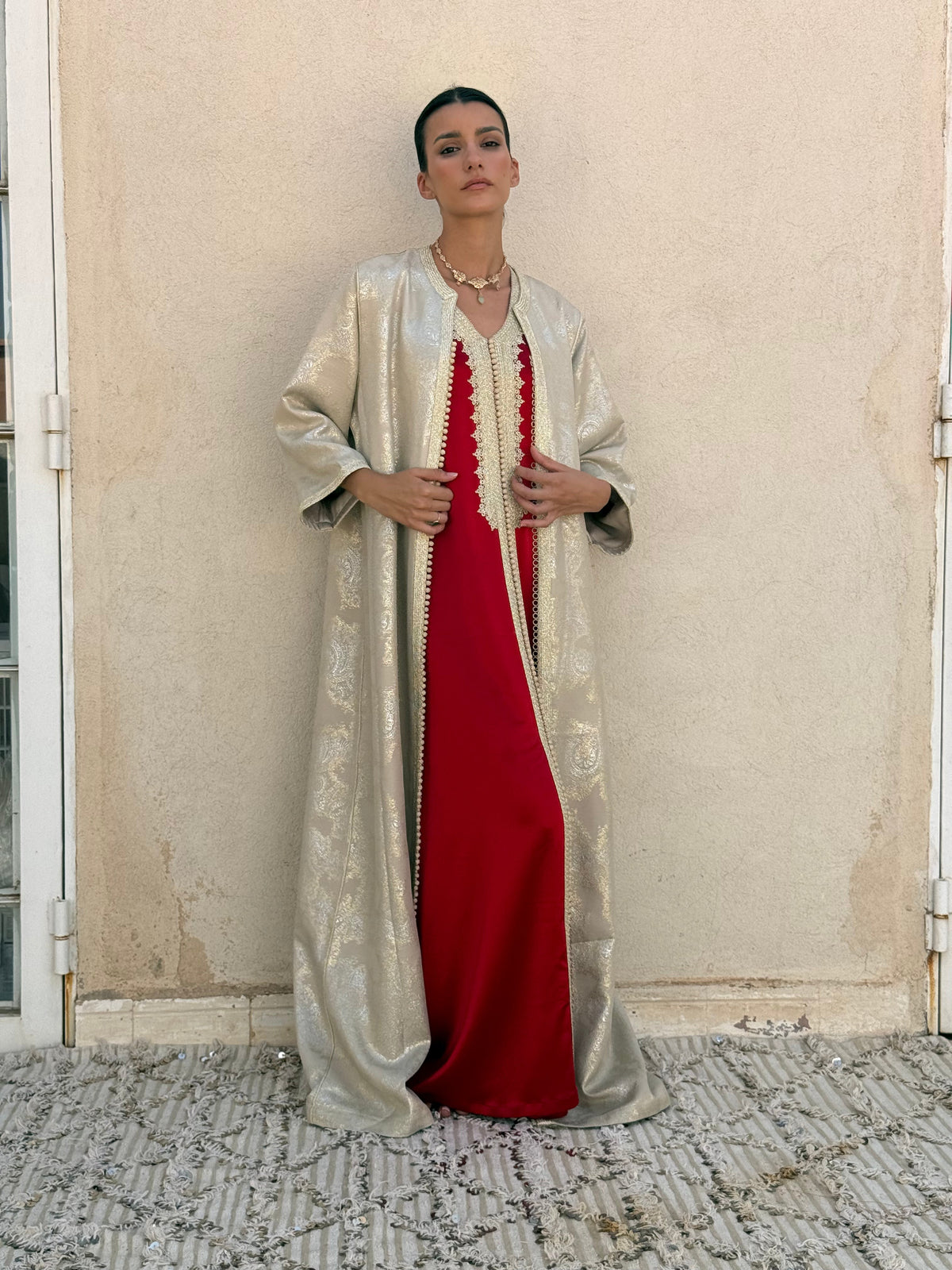 Misk Two-Piece Kaftan by Moroccan Touch