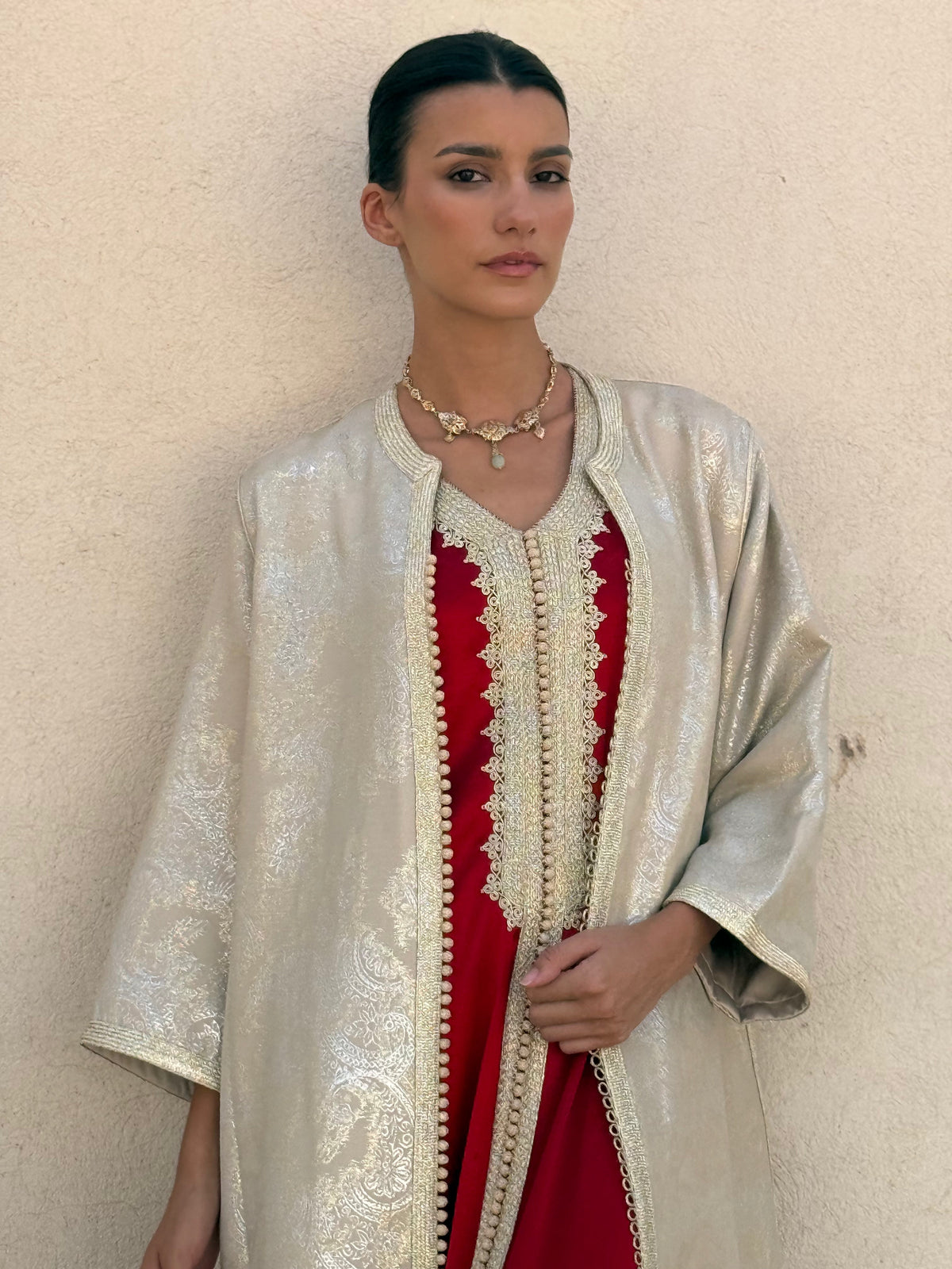 Misk Two-Piece Kaftan by Moroccan Touch