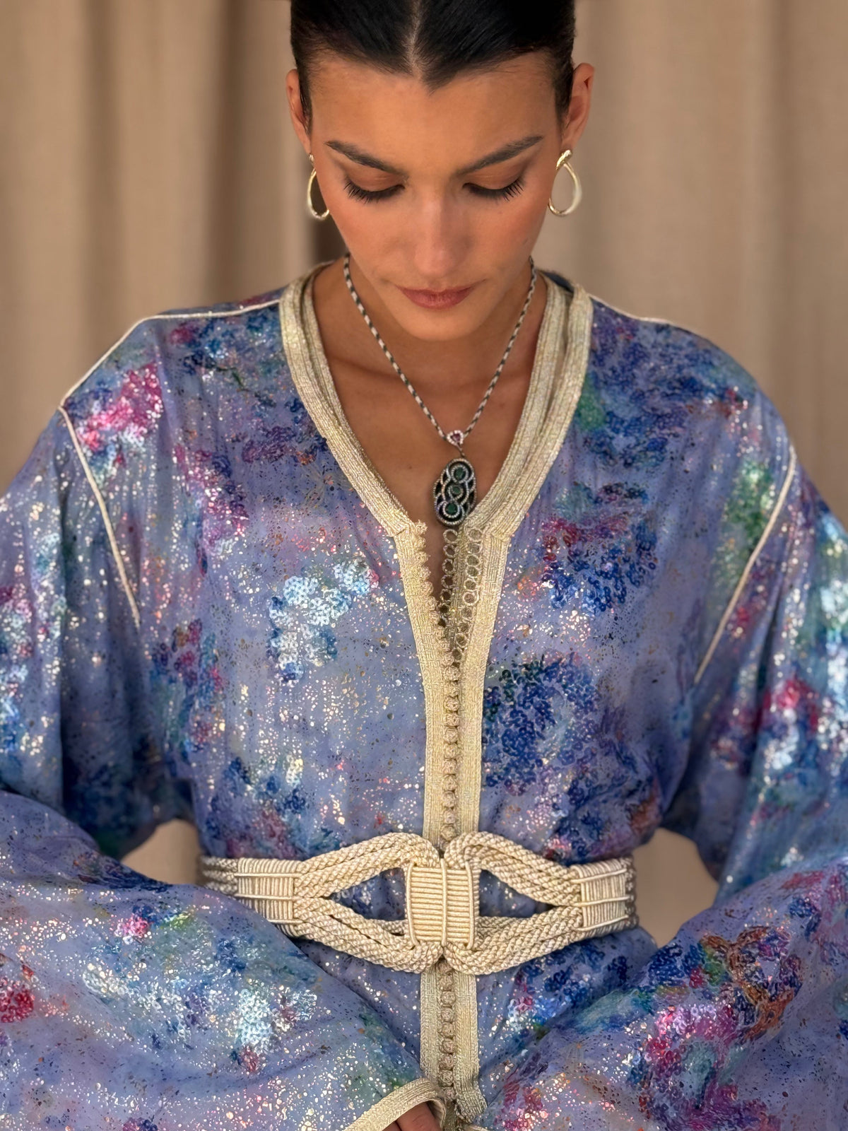 Nouha Two-Piece Kaftan by Moroccan Touch