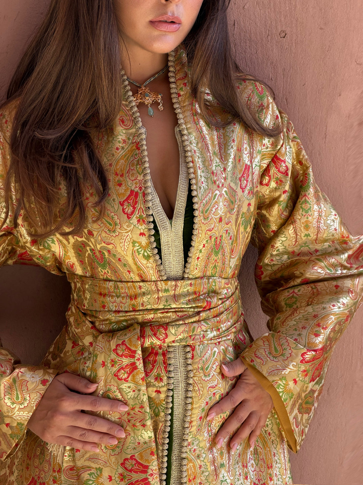 Rania Two-Piece Kaftan & Kimono by Moroccan Touch