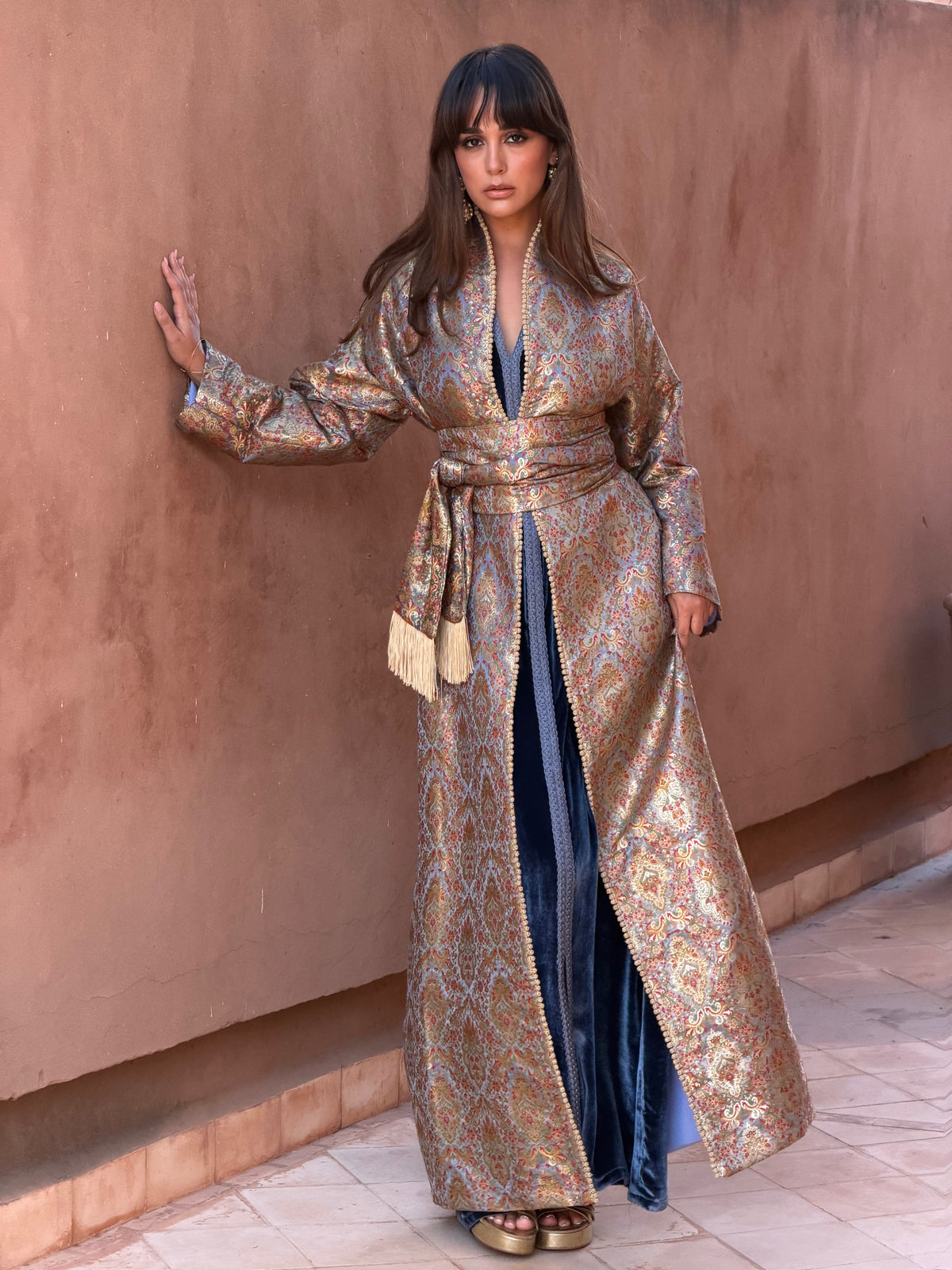 Siham Two-Piece Kaftan & Kimono by Moroccan Touch